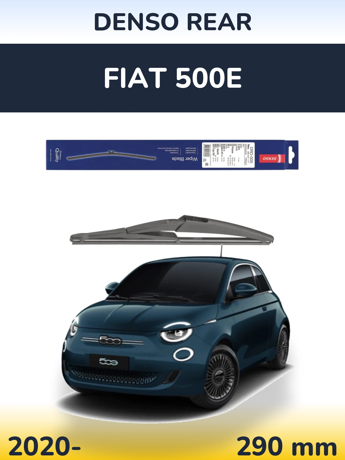 Tylna wycieraczka Denso Rear 290 mm do Fiat 500e 2020-2026