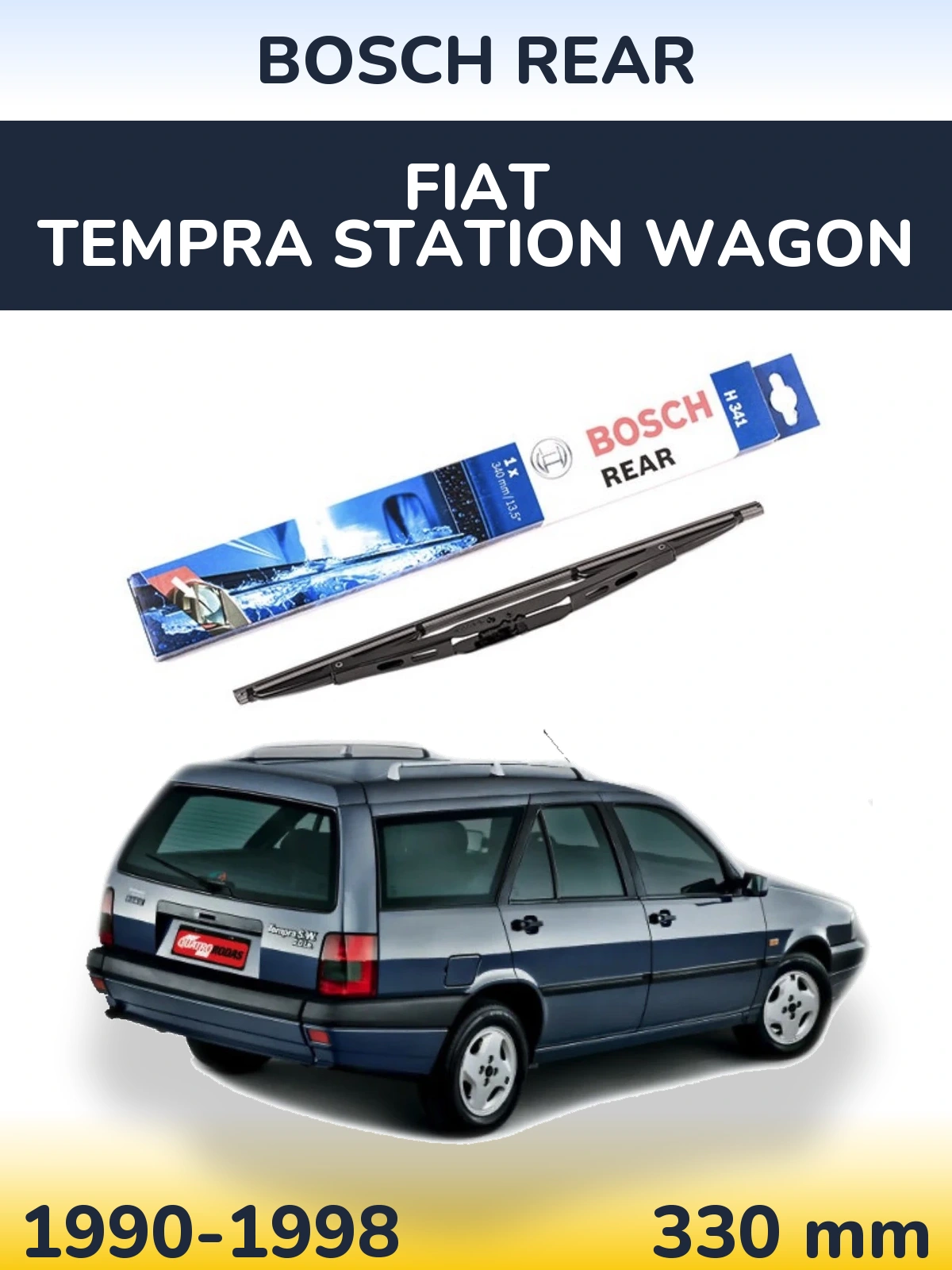 Задня щітка BOSCH Rear 340 мм для Fiat Tempra Station Wagon 1990-1998