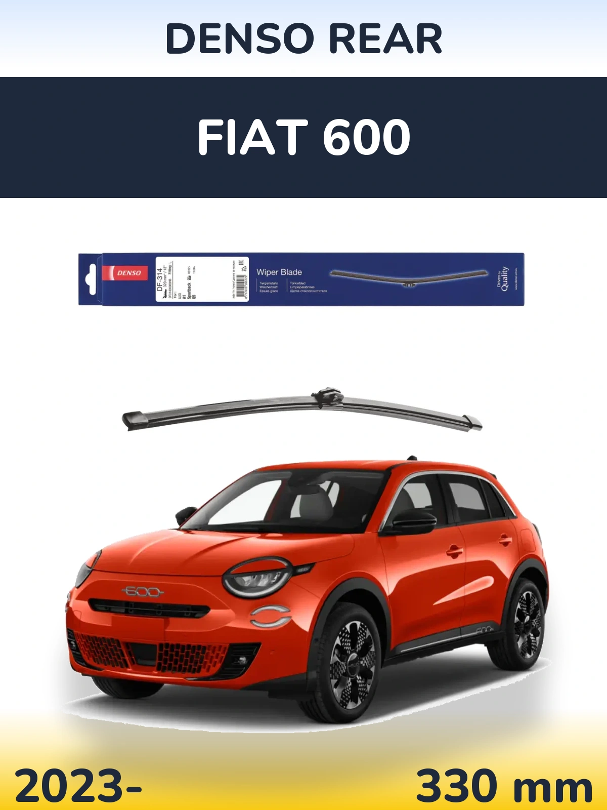 Tylna wycieraczka Denso Rear 320 mm do Fiat 600 2023-2026