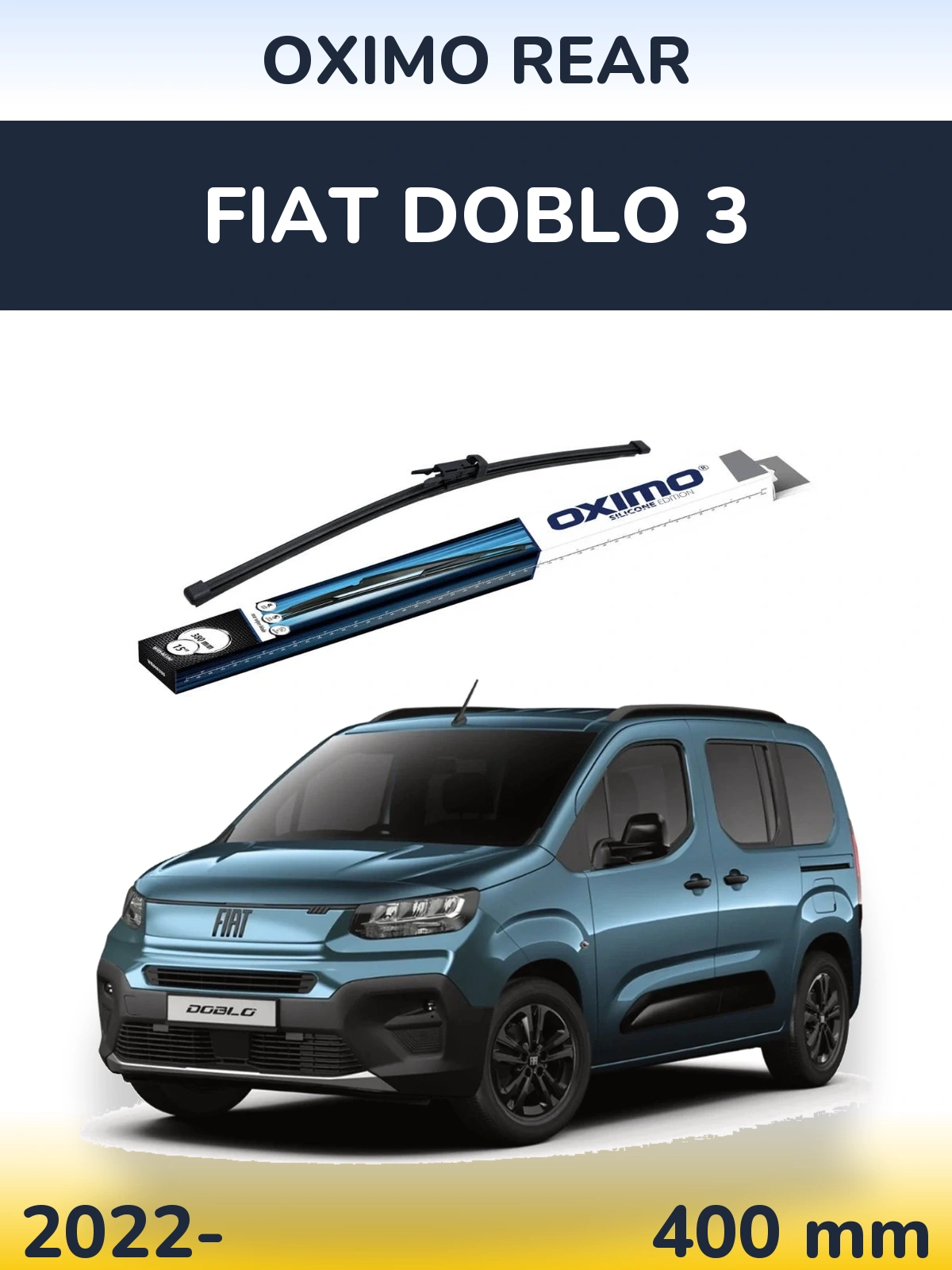 Tylna wycieraczka Oximo Rear 380 mm do Fiat Doblo 3 2022-2026