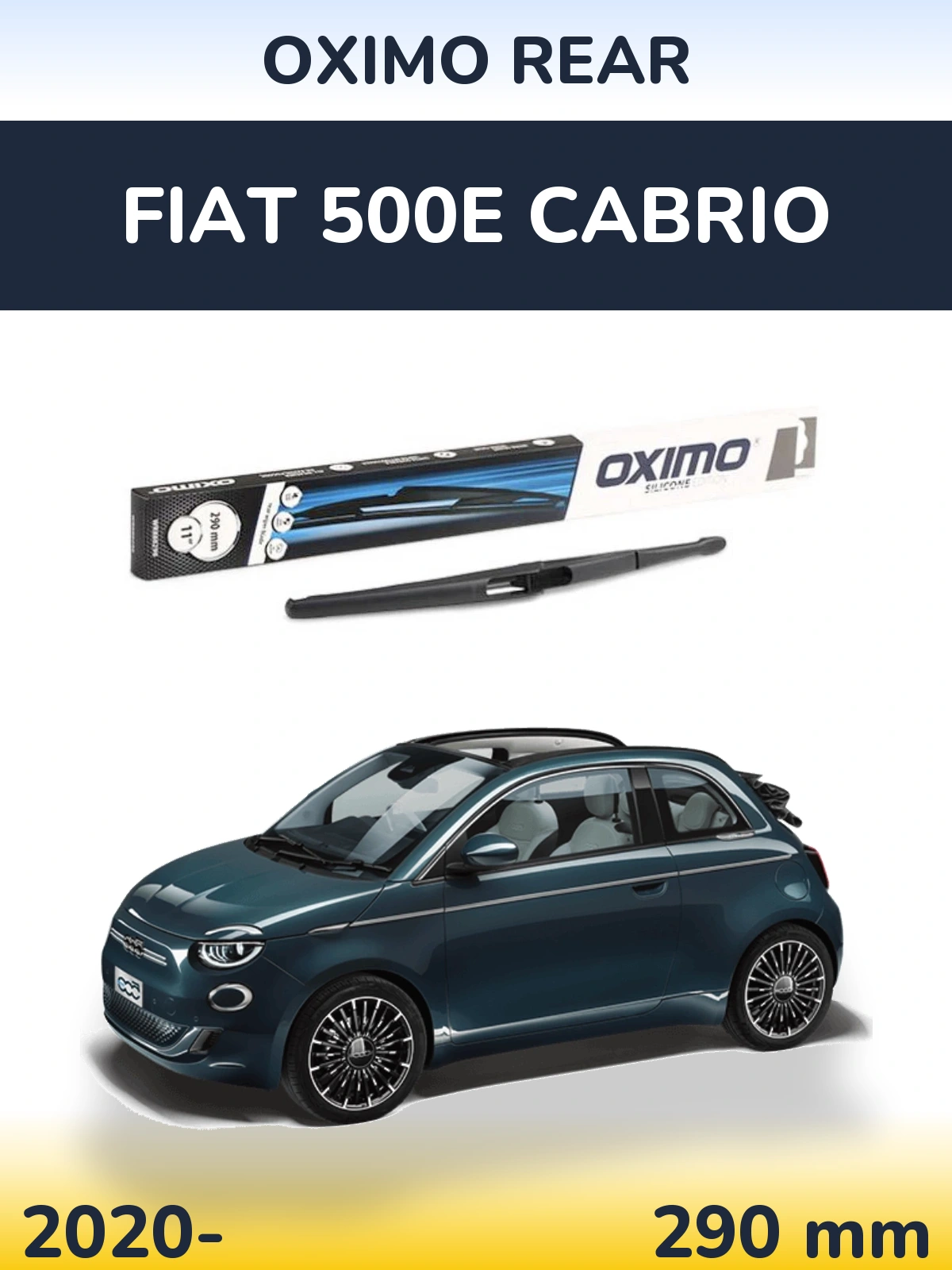 Tylna wycieraczka Oximo Rear 290 mm do Fiat 500e Cabrio 2020-2026