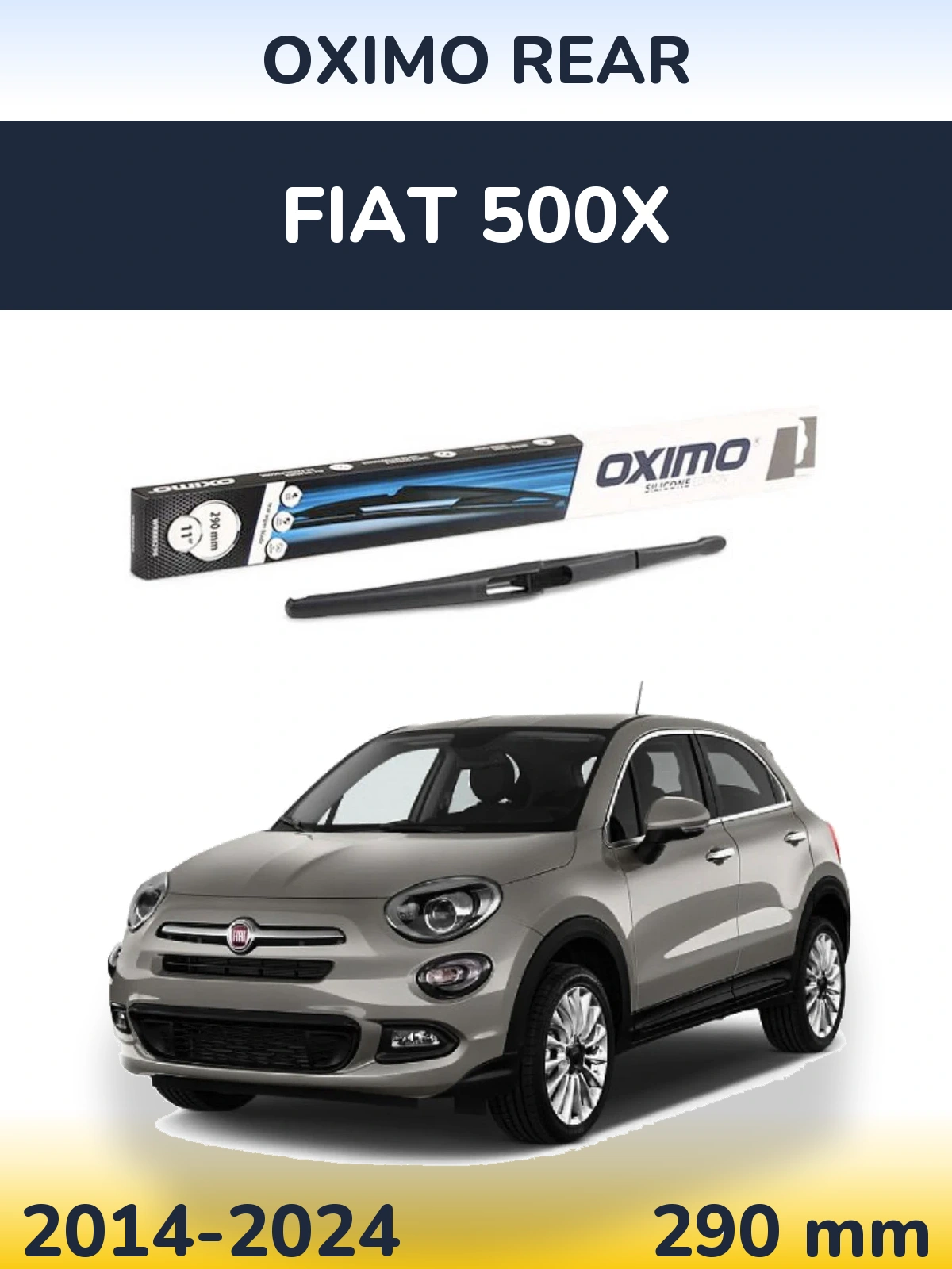 Задний дворник Oximo Rear 290 мм для Fiat 500X 2014-2024