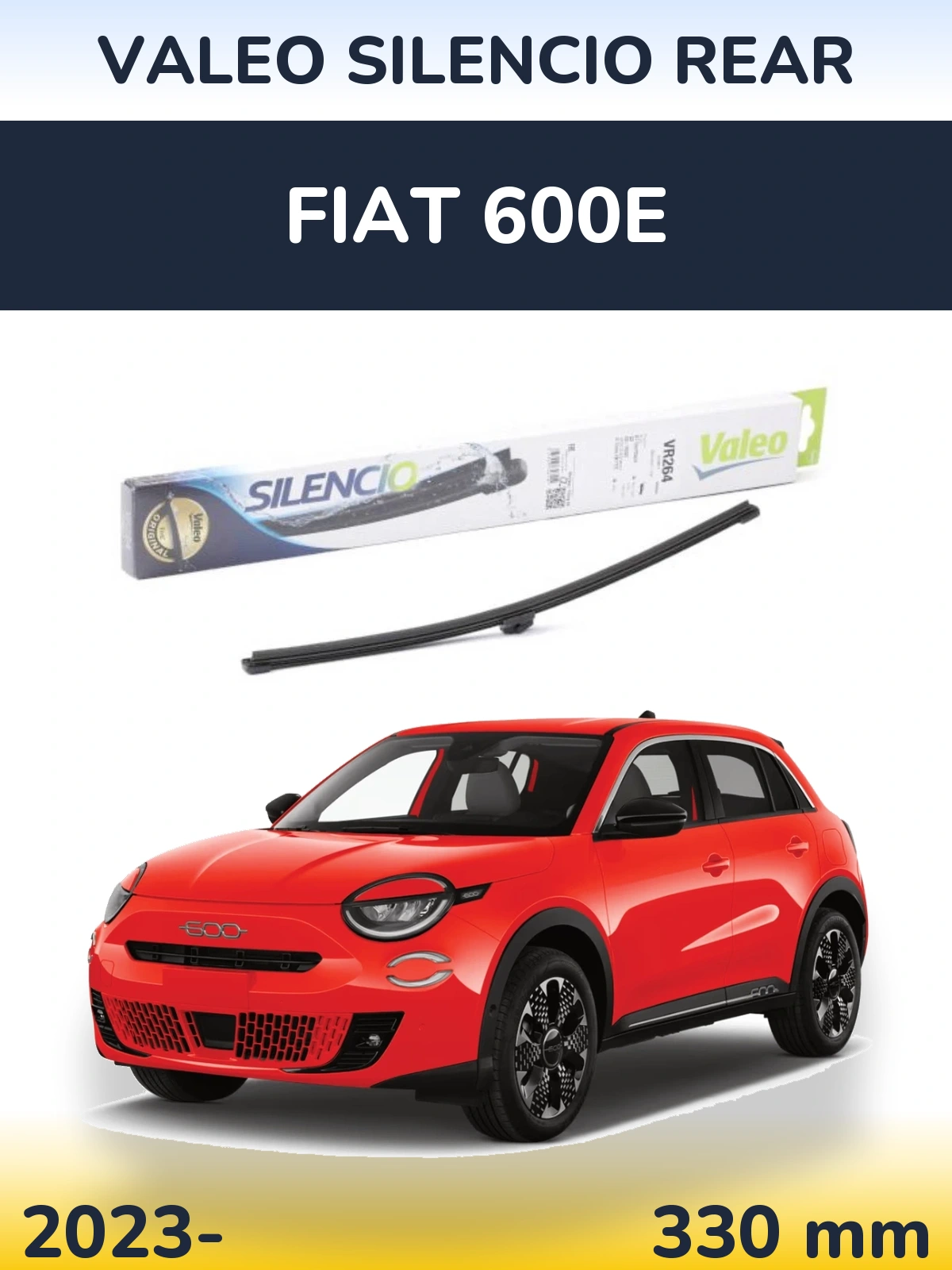 Задний дворник Valeo Silencio Rear 320 мм для Fiat 600e 2023-2026