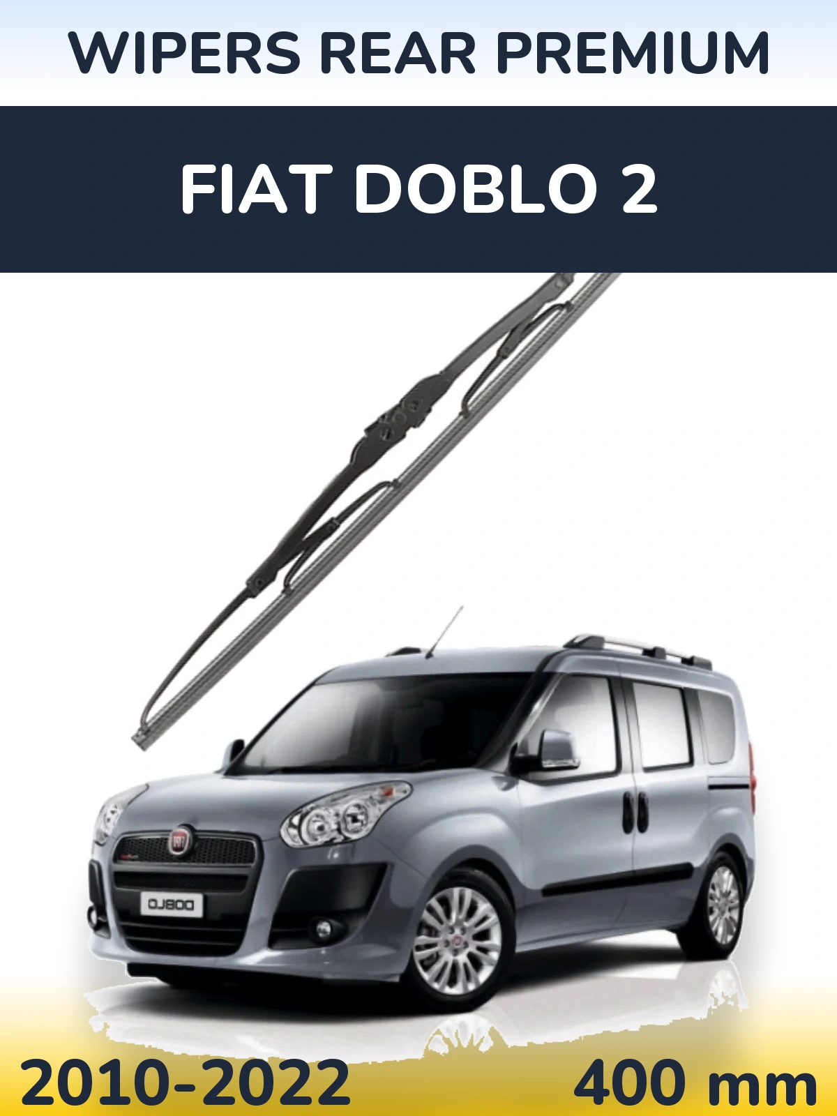 Задний дворник WIPERS REAR PREMIUM 400 мм для Fiat Doblo 2 2010-2022