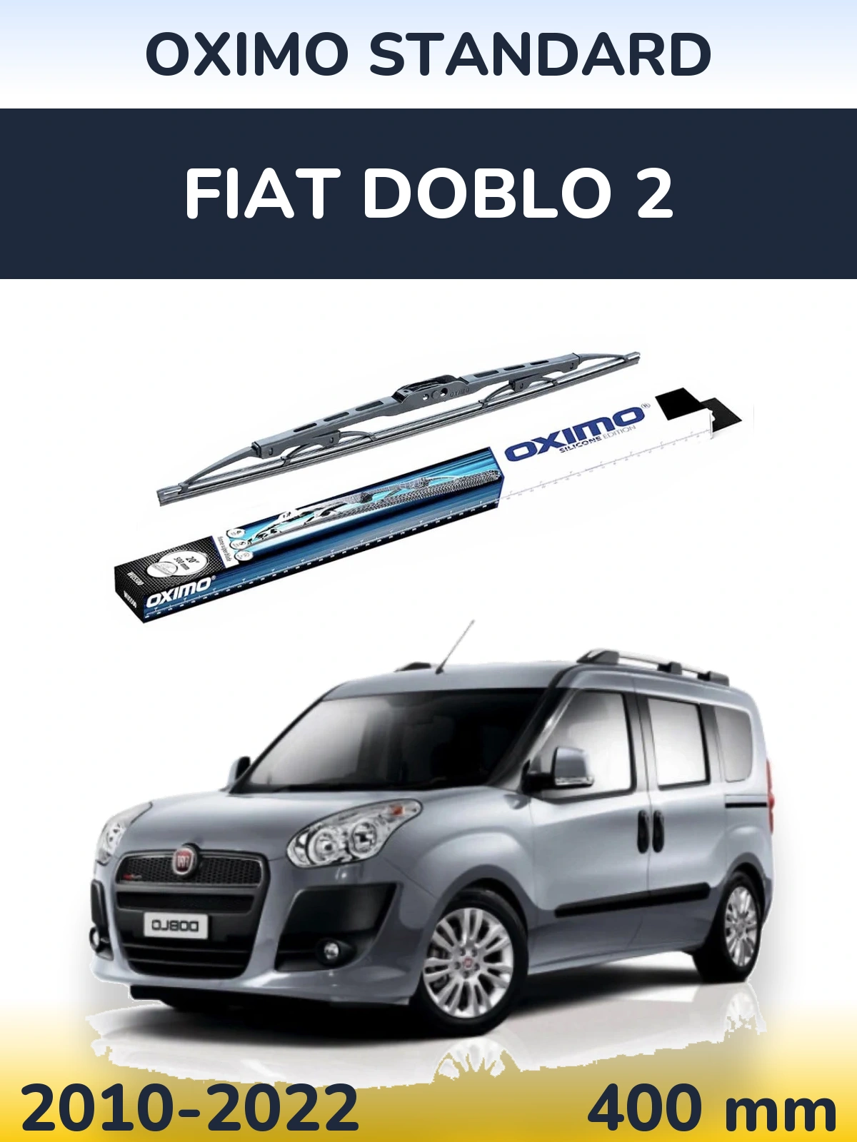 Tylna wycieraczka Oximo Standard 400 mm do Fiat Doblo 2 2010-2022