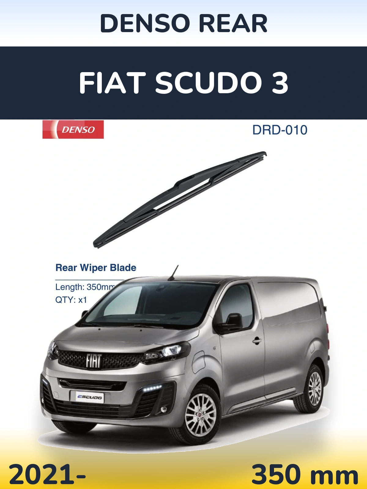Задня щітка Denso Rear 350 мм для Fiat Scudo 3 2021-2026