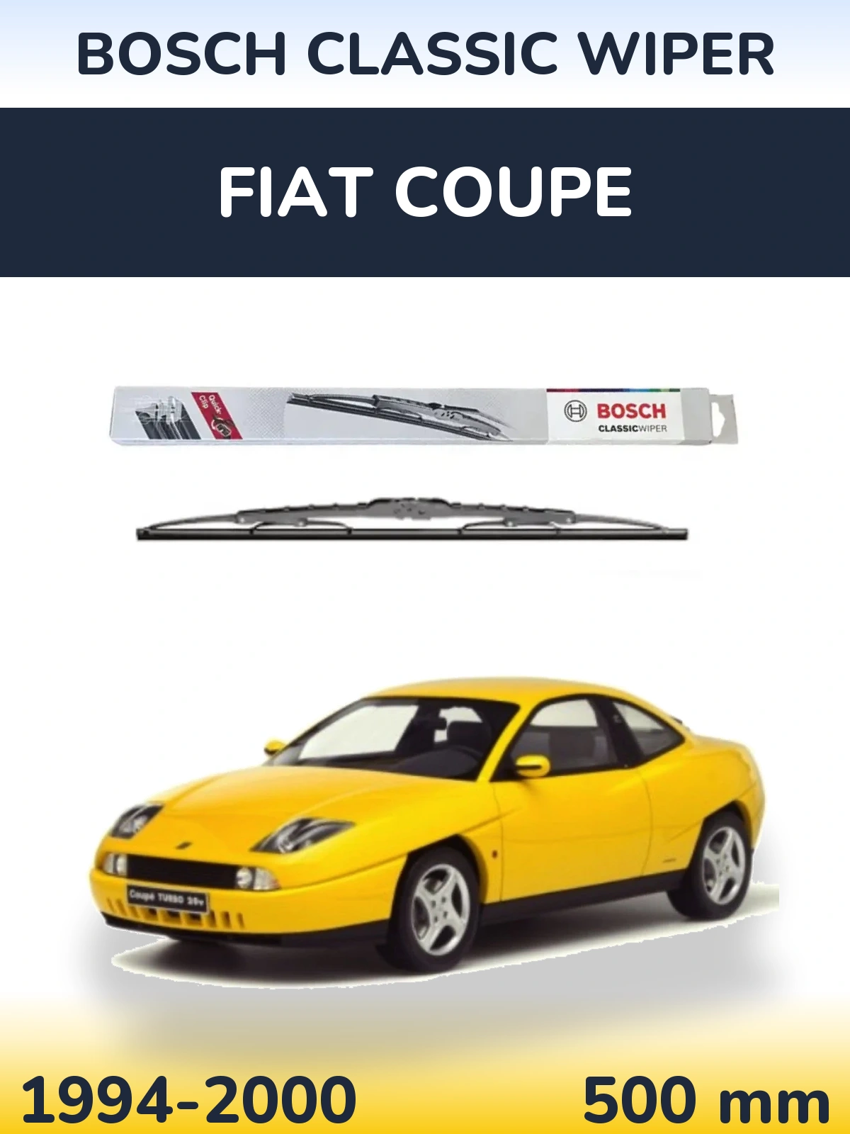 Tylna wycieraczka BOSCH Classic Wiper 500 mm do Fiat Coupe 1994-2000