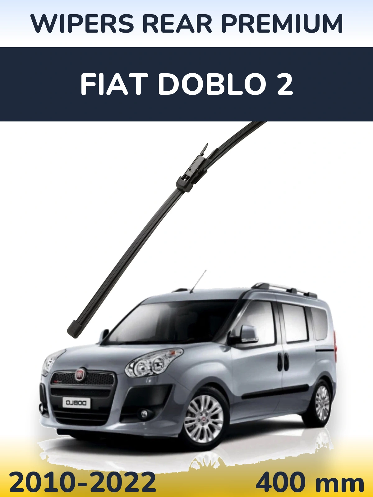 Задний дворник WIPERS REAR PREMIUM 400 мм для Fiat Doblo 2 2010-2022