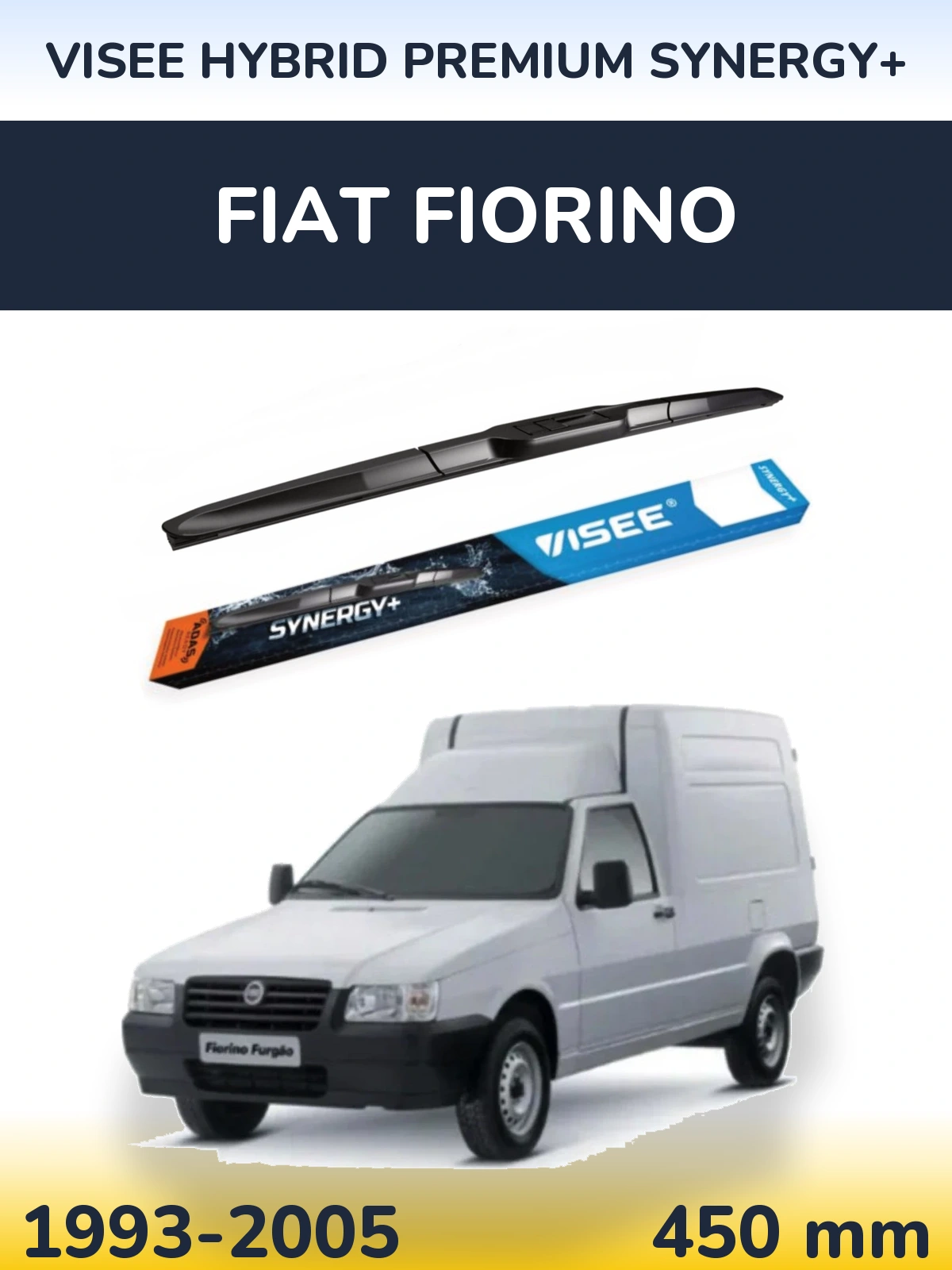 Przednia wycieraczka VISEE HYBRID PREMIUM SYNERGY+ 450 mm do Fiat Fiorino 1993-2005