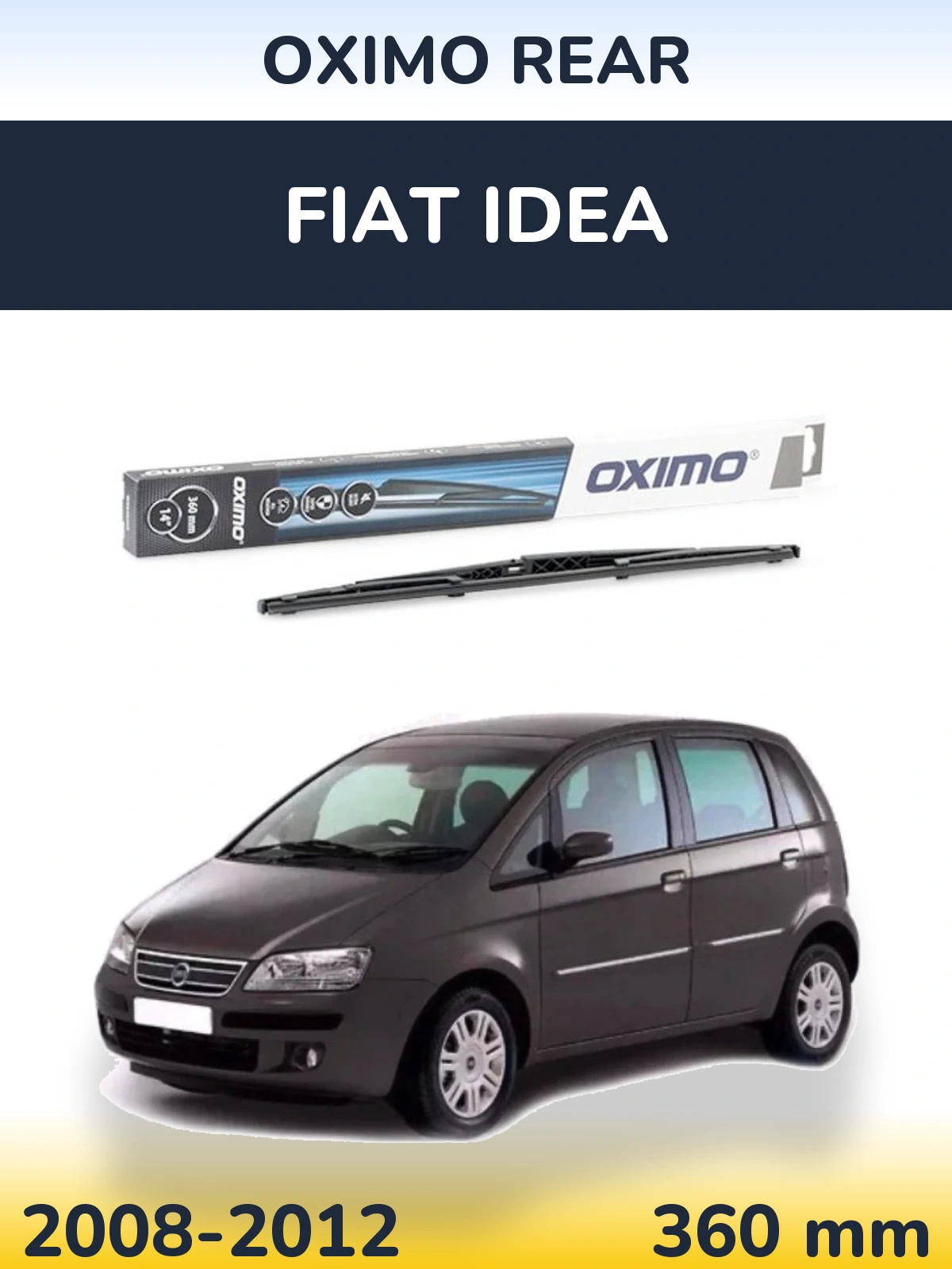Tylna wycieraczka Oximo Rear 360 mm do Fiat Idea 2008-2012