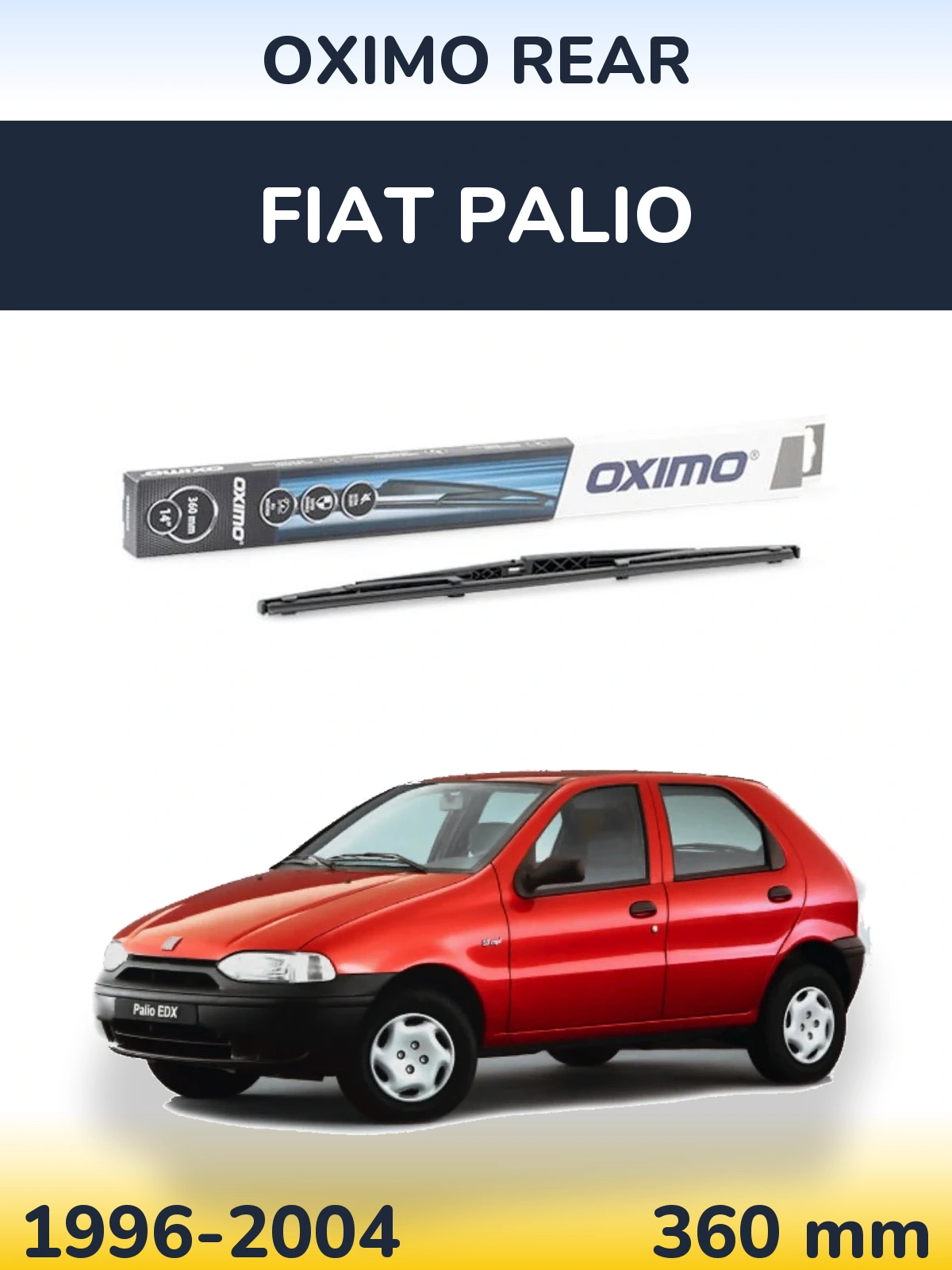 Tylna wycieraczka Oximo Rear 360 mm do Fiat Palio 1996-2004