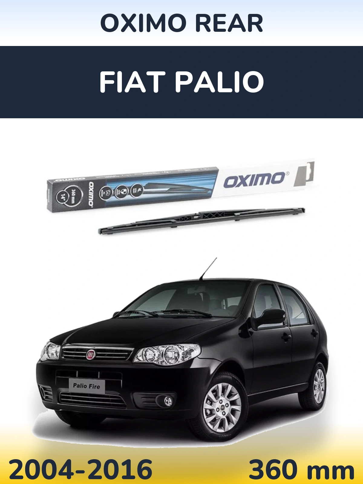 Rear wiper blade Oximo Rear 360 mm for Fiat Palio 2004-2016