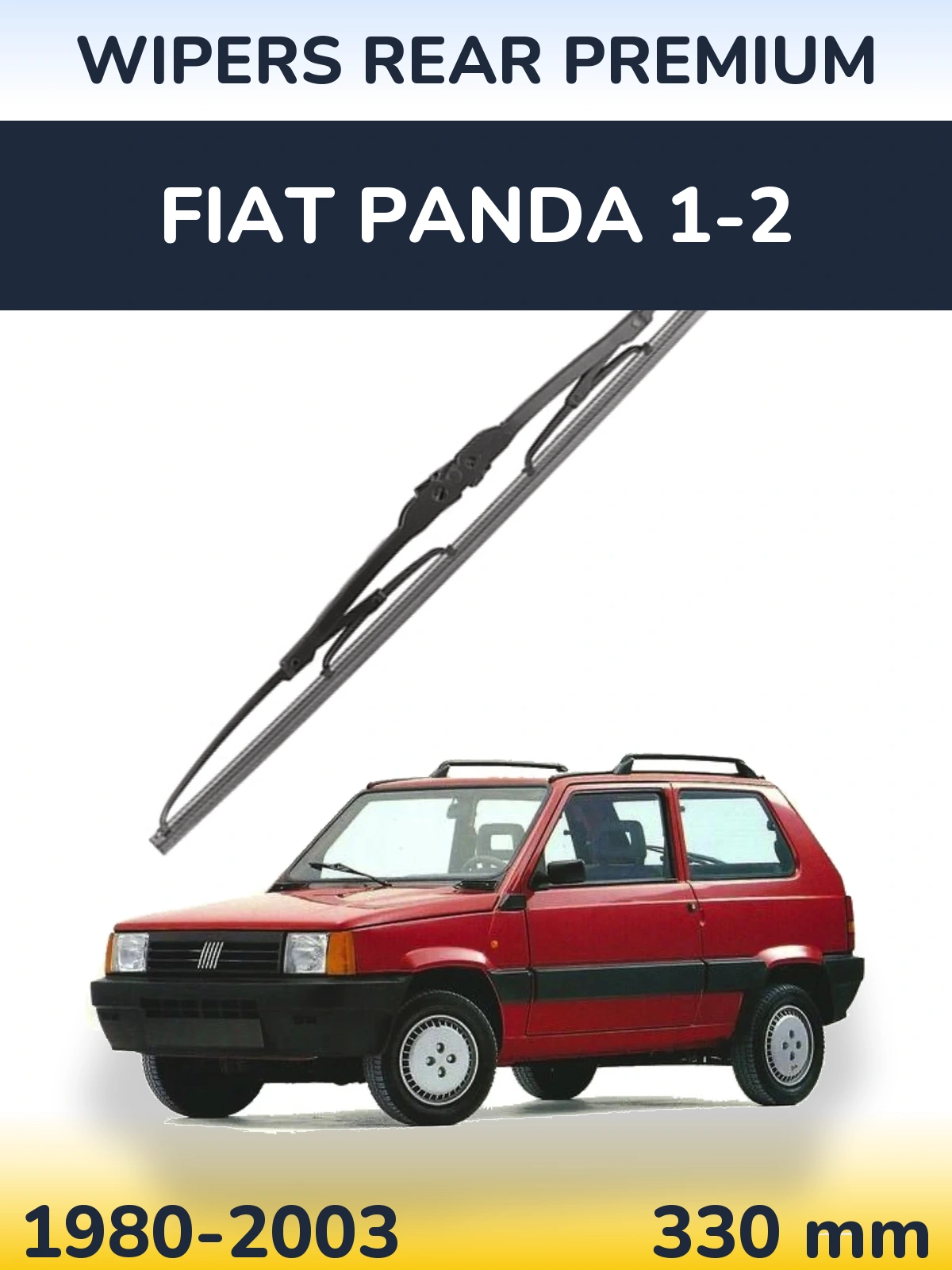 Rear wiper blade WIPERS REAR PREMIUM 330 mm for Fiat Panda 1-2 1980-2003