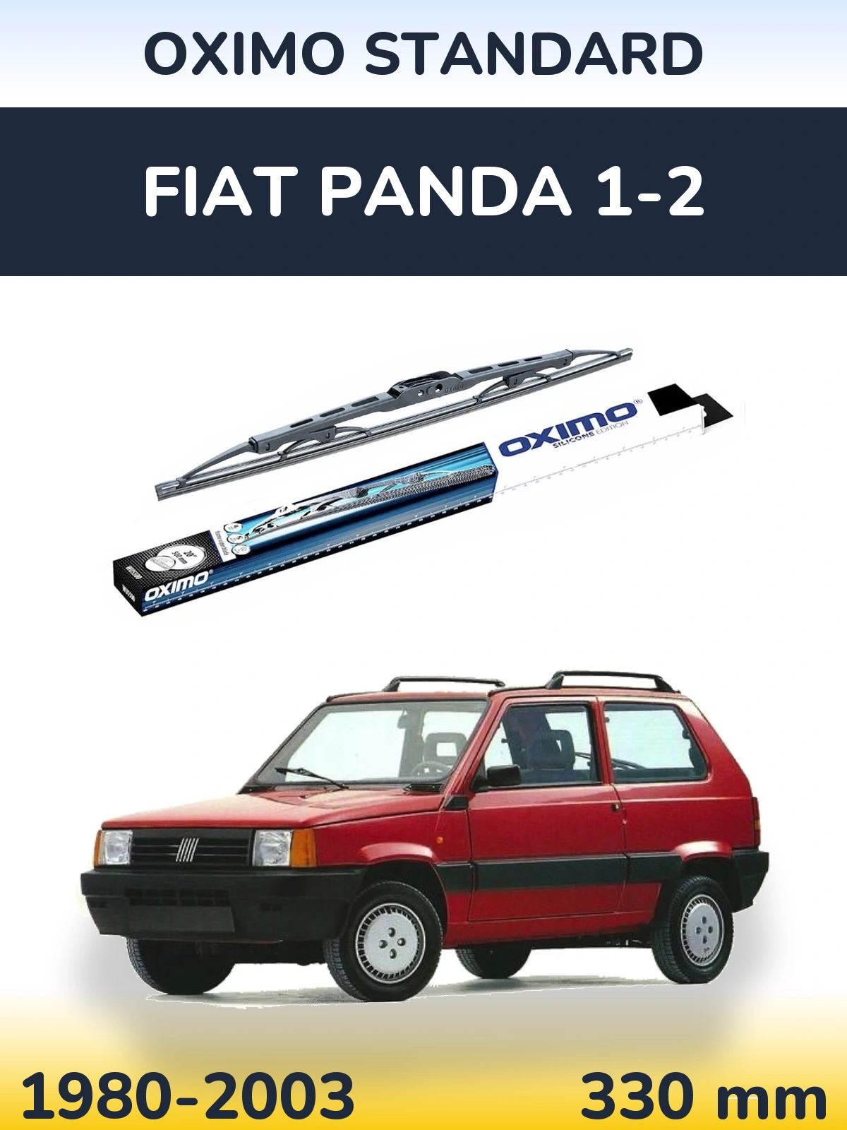 Rear wiper blade Oximo Standard 325 mm for Fiat Panda 1-2 1980-2003