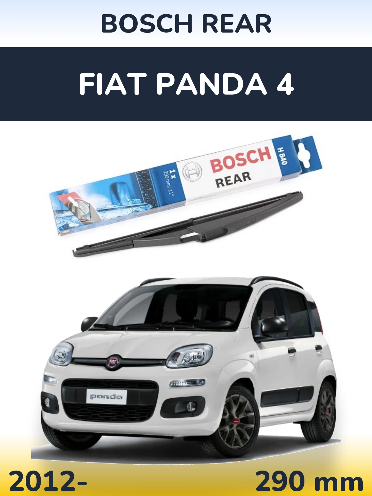 Tylna wycieraczka BOSCH Rear 290 mm do Fiat Panda 4 2012-2026