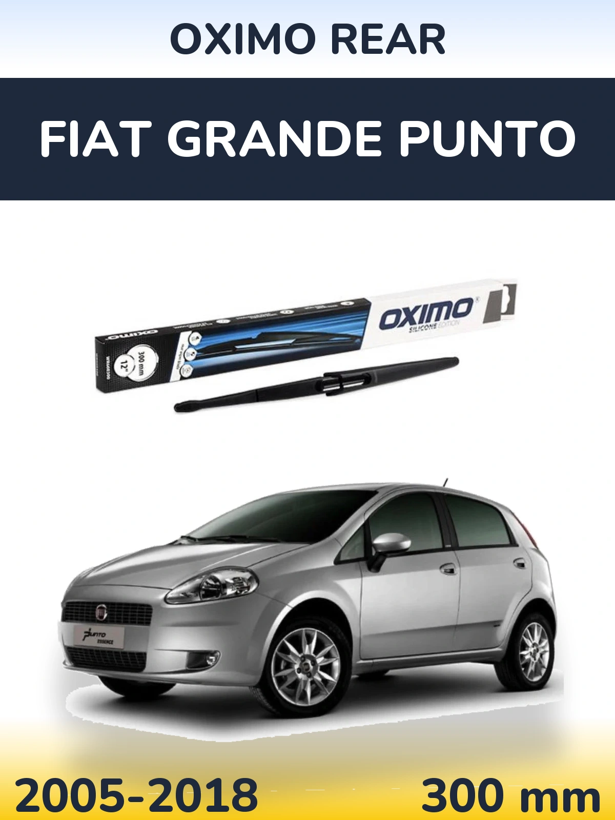 Задний дворник Oximo Rear 300 мм для Fiat Grande Punto 2005-2018