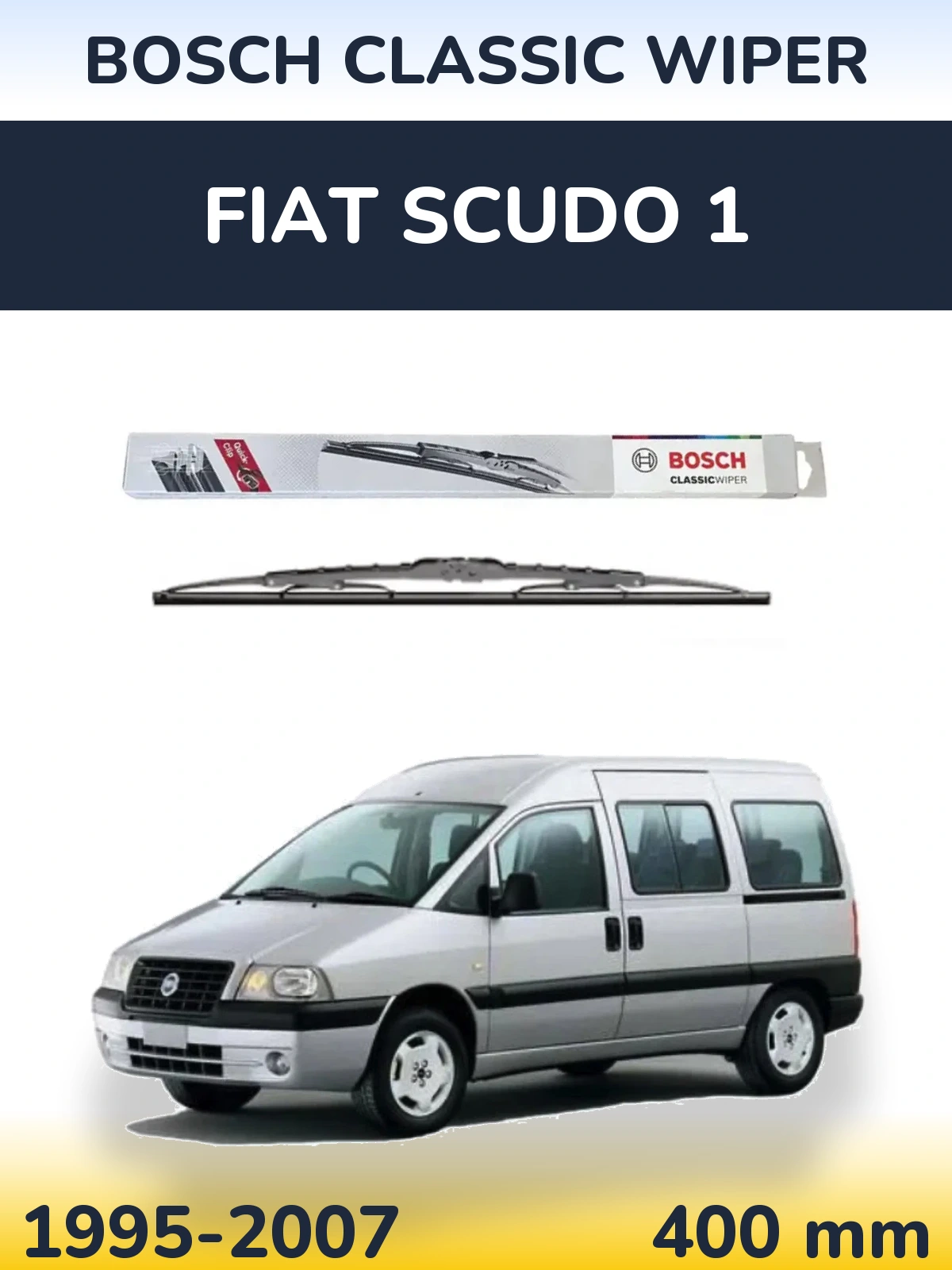 Задний дворник BOSCH Classic Wiper 400 мм для Fiat Scudo 1 1995-2007