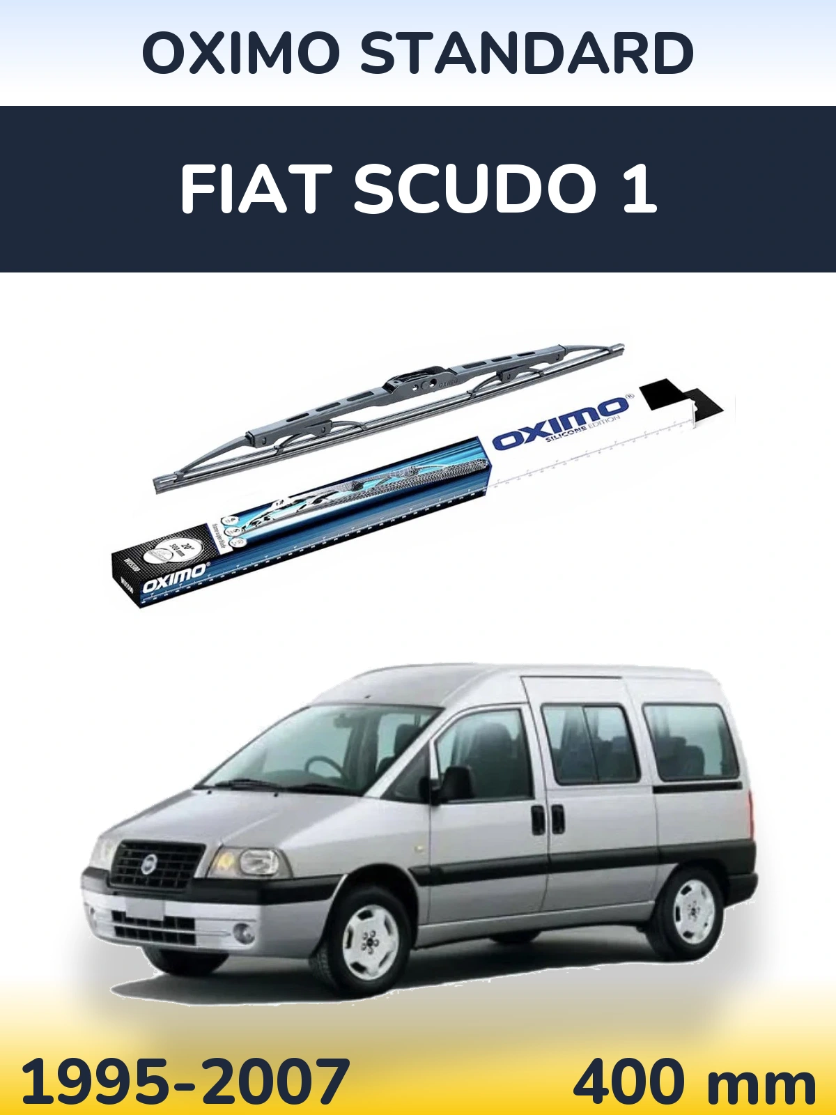Задний дворник Oximo Standard 400 мм для Fiat Scudo 1 1995-2007