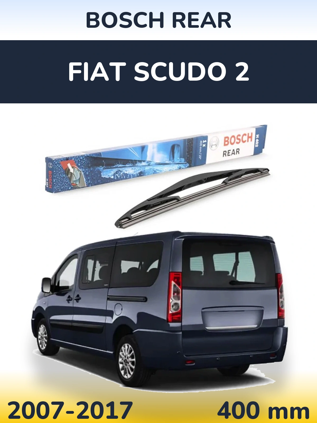Tylna wycieraczka BOSCH Rear 400 mm do Fiat Scudo 2 2007-2017