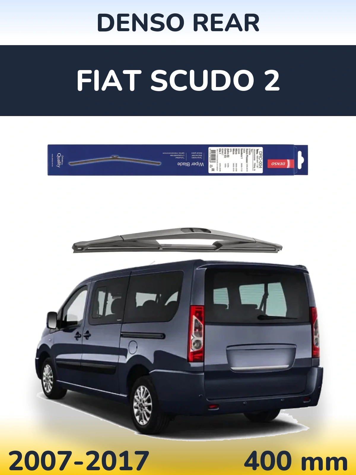 Задний дворник Denso Rear 400 мм для Fiat Scudo 2 2007-2017