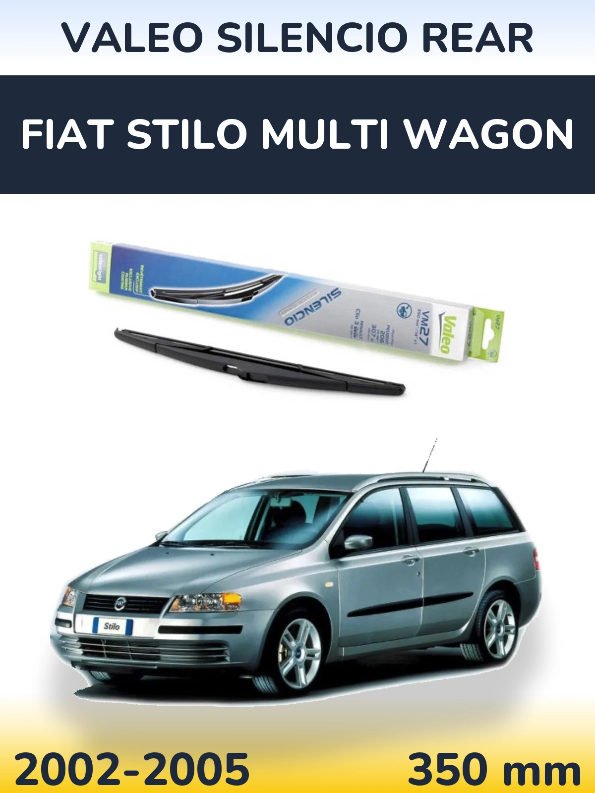 Tylna wycieraczka Valeo Silencio Rear 350 mm do Fiat Stilo Multi Wagon 2002-2005