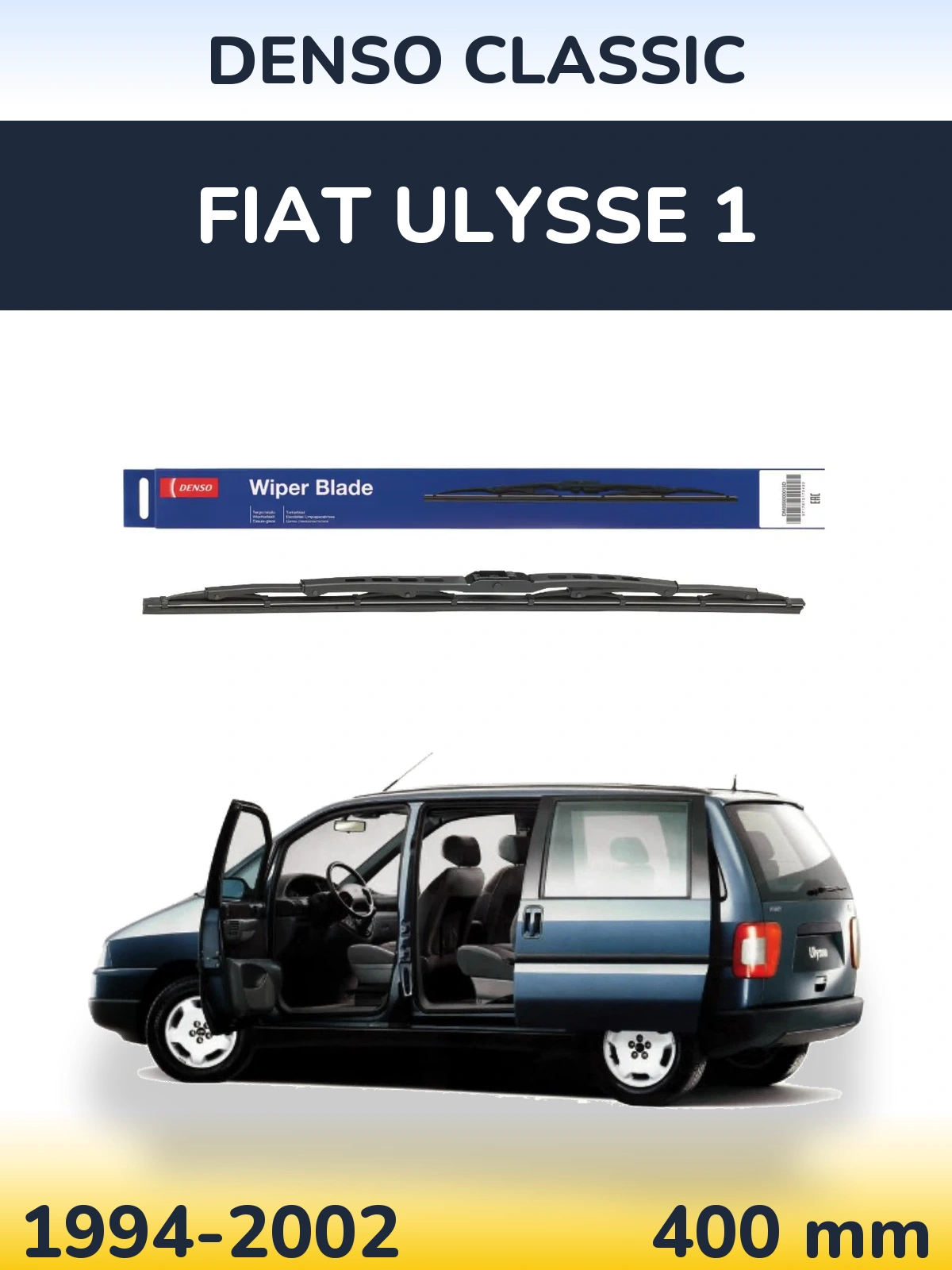 Задний дворник Denso Classic 400 мм для Fiat Ulysse 1 1994-2002