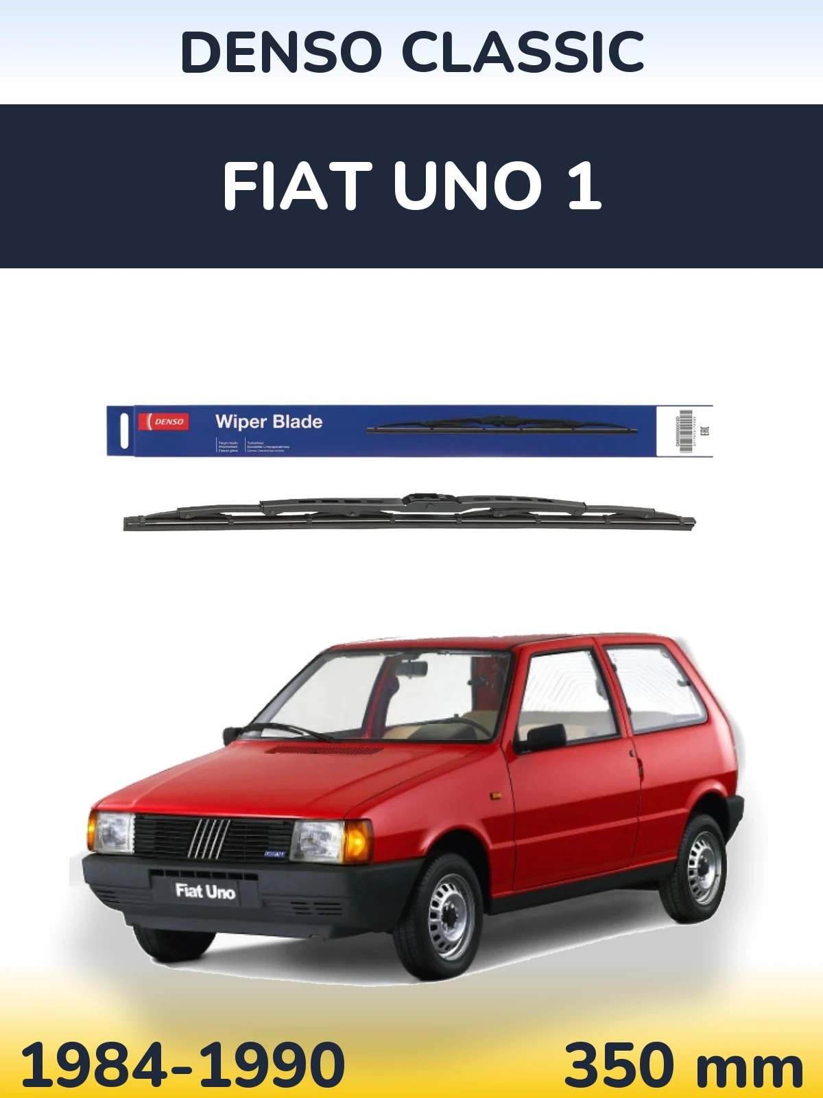 Задний дворник Denso Classic 350 мм для Fiat Uno 1 1984-1990
