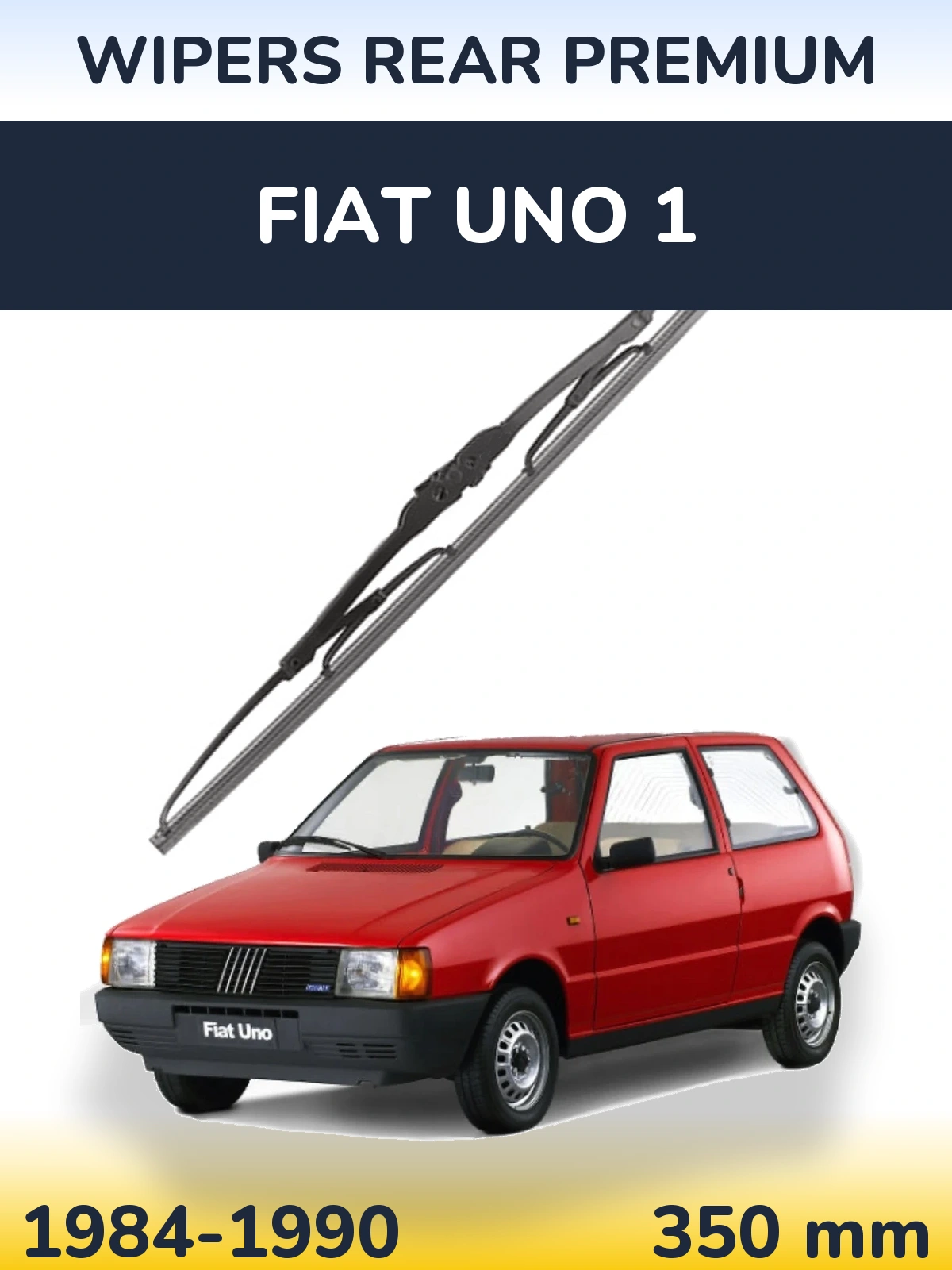 Rear wiper blade WIPERS REAR PREMIUM 350 mm for Fiat Uno 1 1984-1990