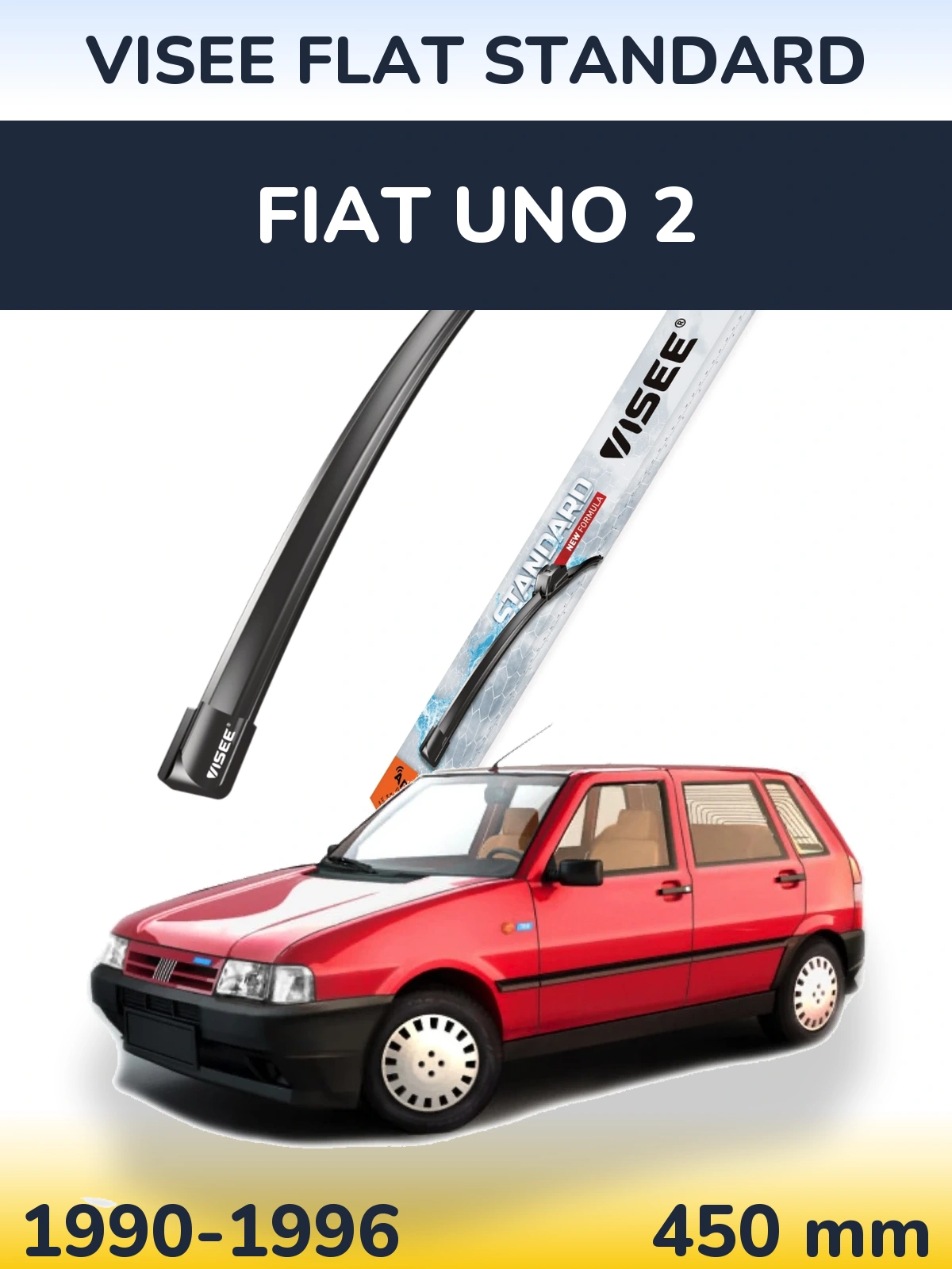 Przednia wycieraczka VISEE FLAT STANDARD 450 mm do Fiat Uno 2 1990-1996