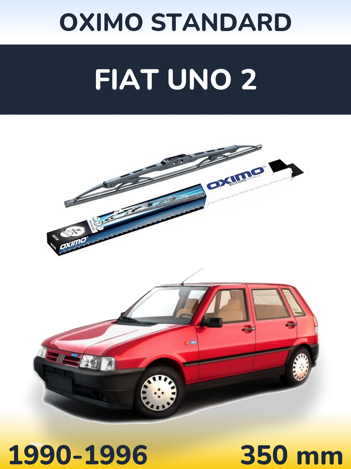 Tylna wycieraczka Oximo Standard 350 mm do Fiat Uno 2 1990-1996