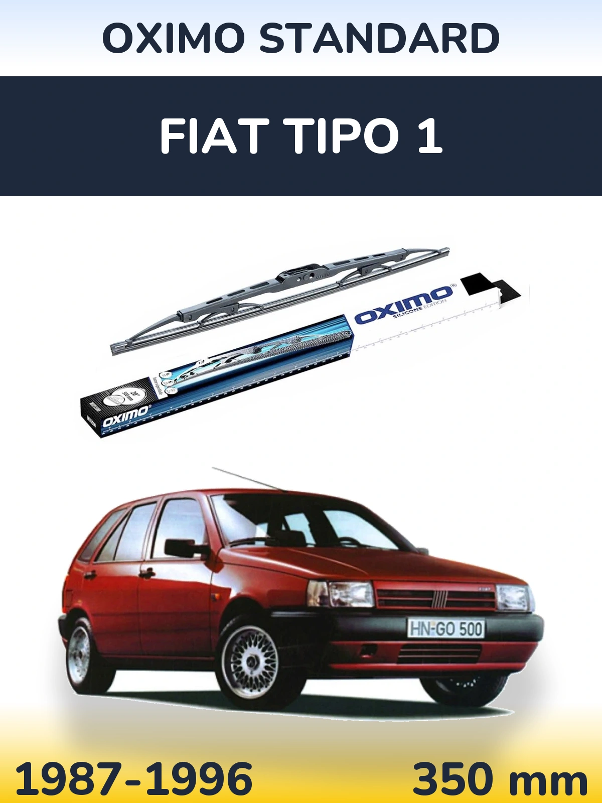 Tylna wycieraczka Oximo Standard 350 mm do Fiat Tipo 1 1987-1996