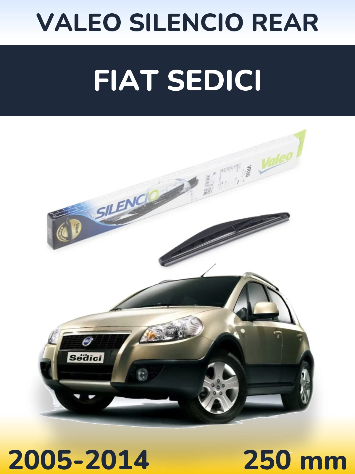Tylna wycieraczka Valeo Silencio Rear 240 mm do Fiat Sedici 2005-2014