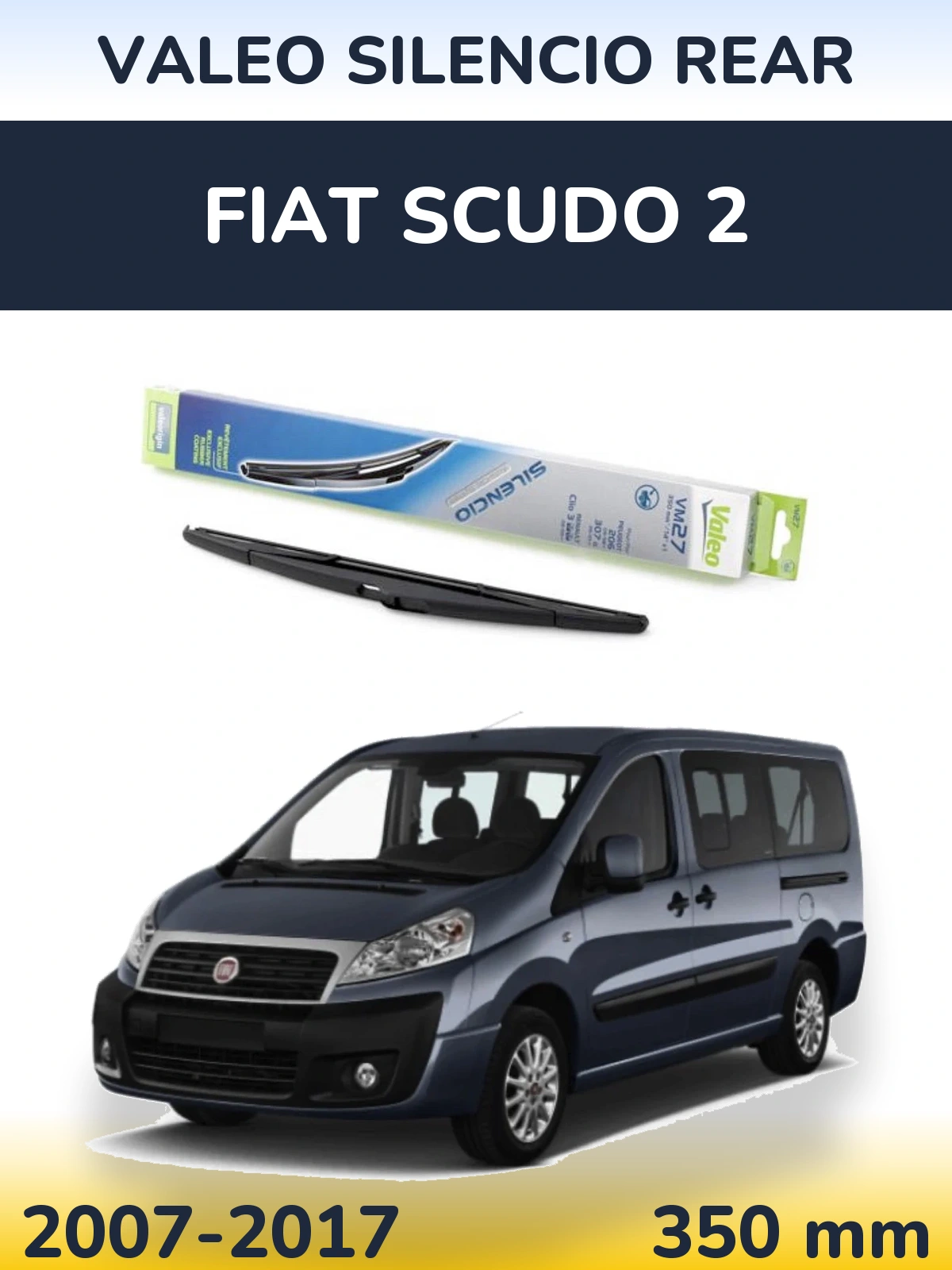 Задний дворник Valeo Silencio Rear 350 мм для Fiat Scudo 2 2007-2017