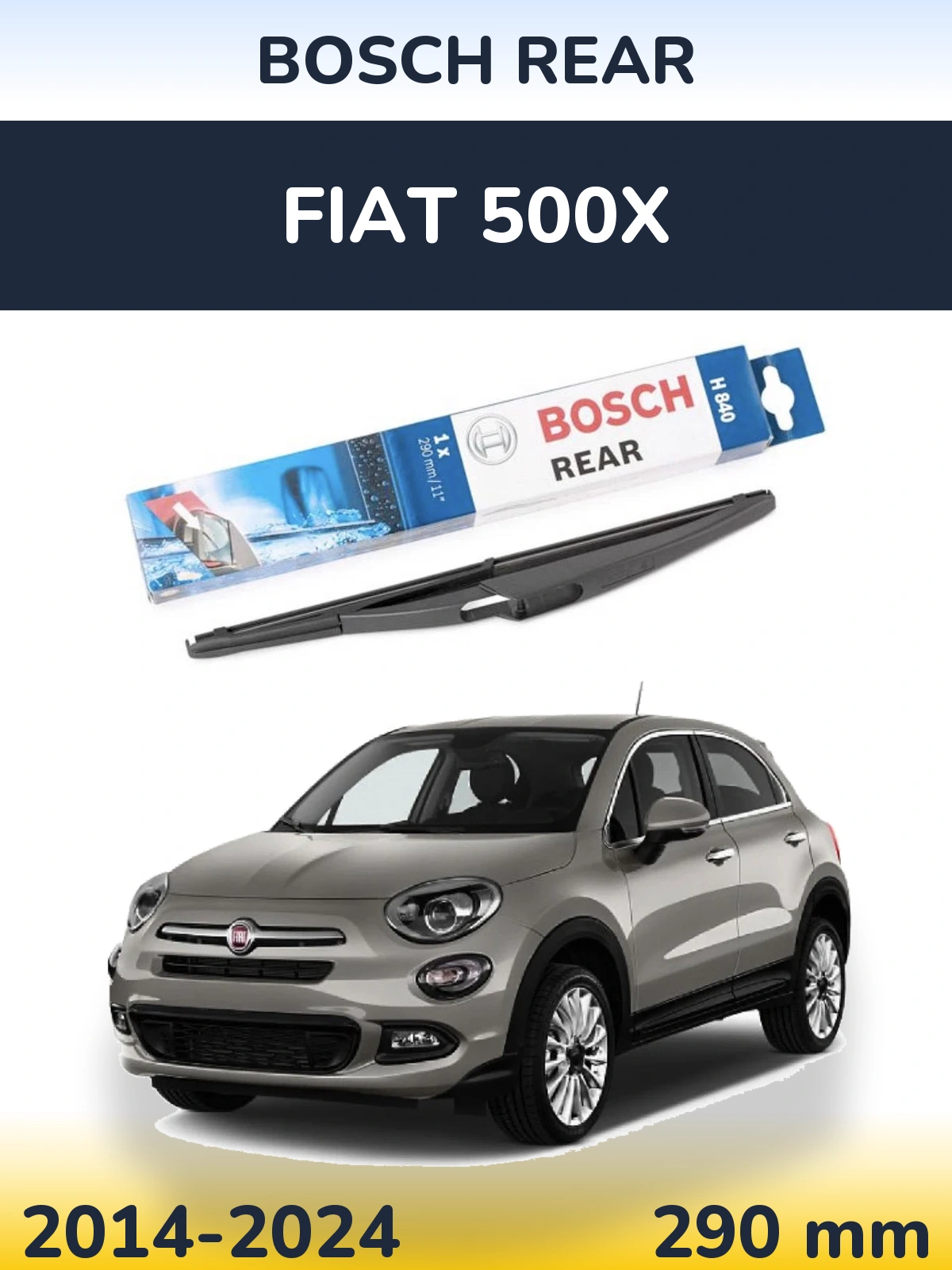 Tylna wycieraczka BOSCH Rear 290 mm do Fiat 500X 2014-2024