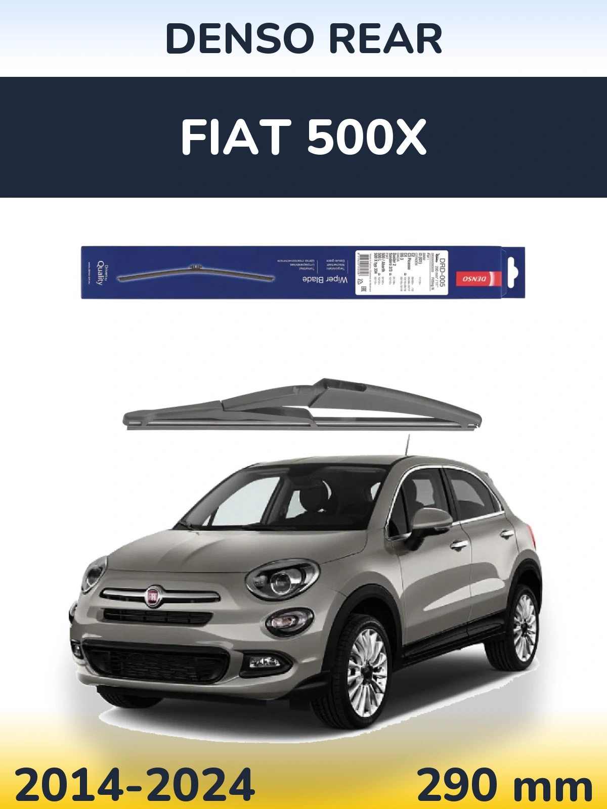 Задний дворник Denso Rear 290 мм для Fiat 500X 2014-2024