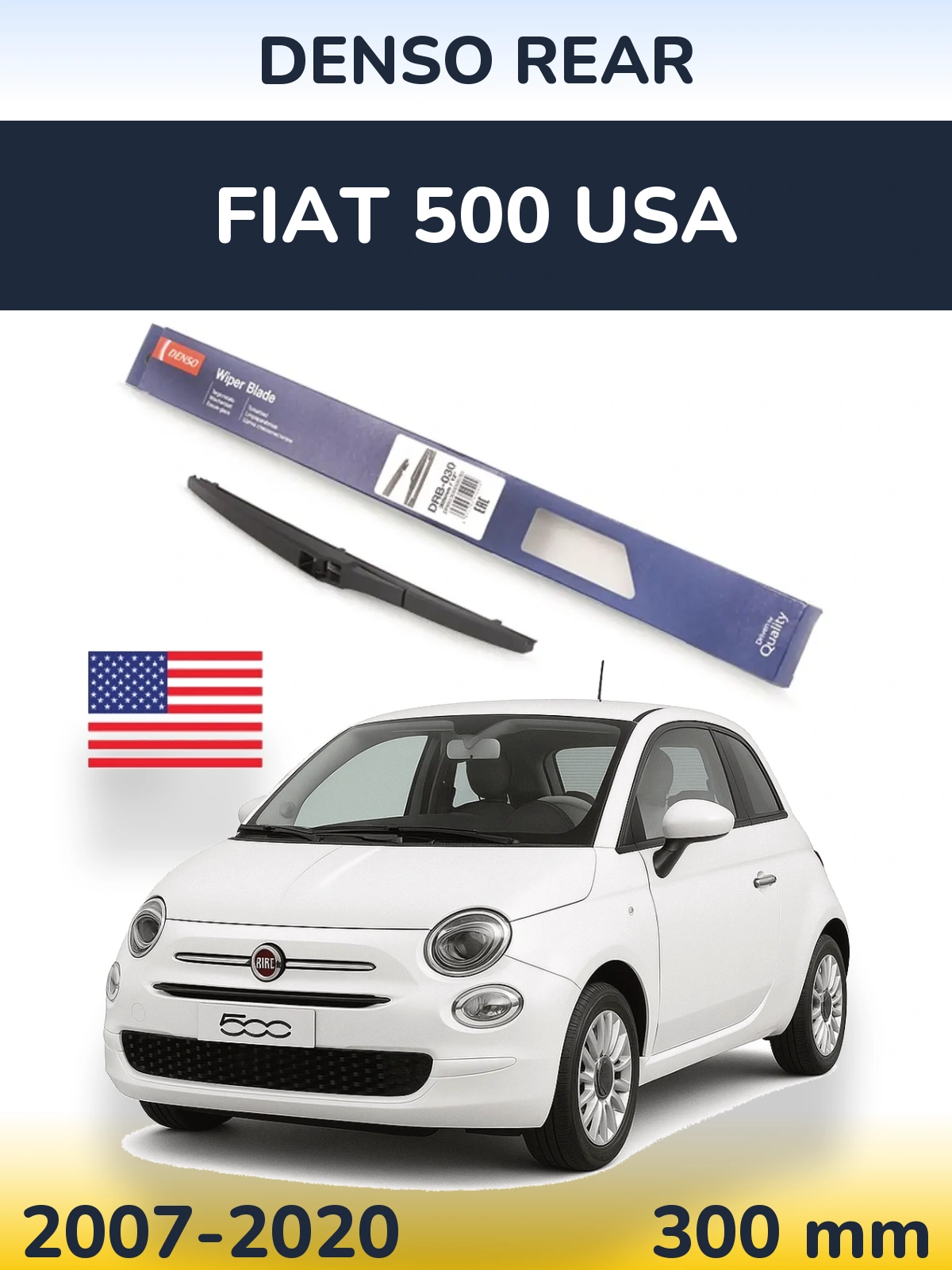 Tylna wycieraczka Denso Rear 300 mm do Fiat 500 USA 2007-2020