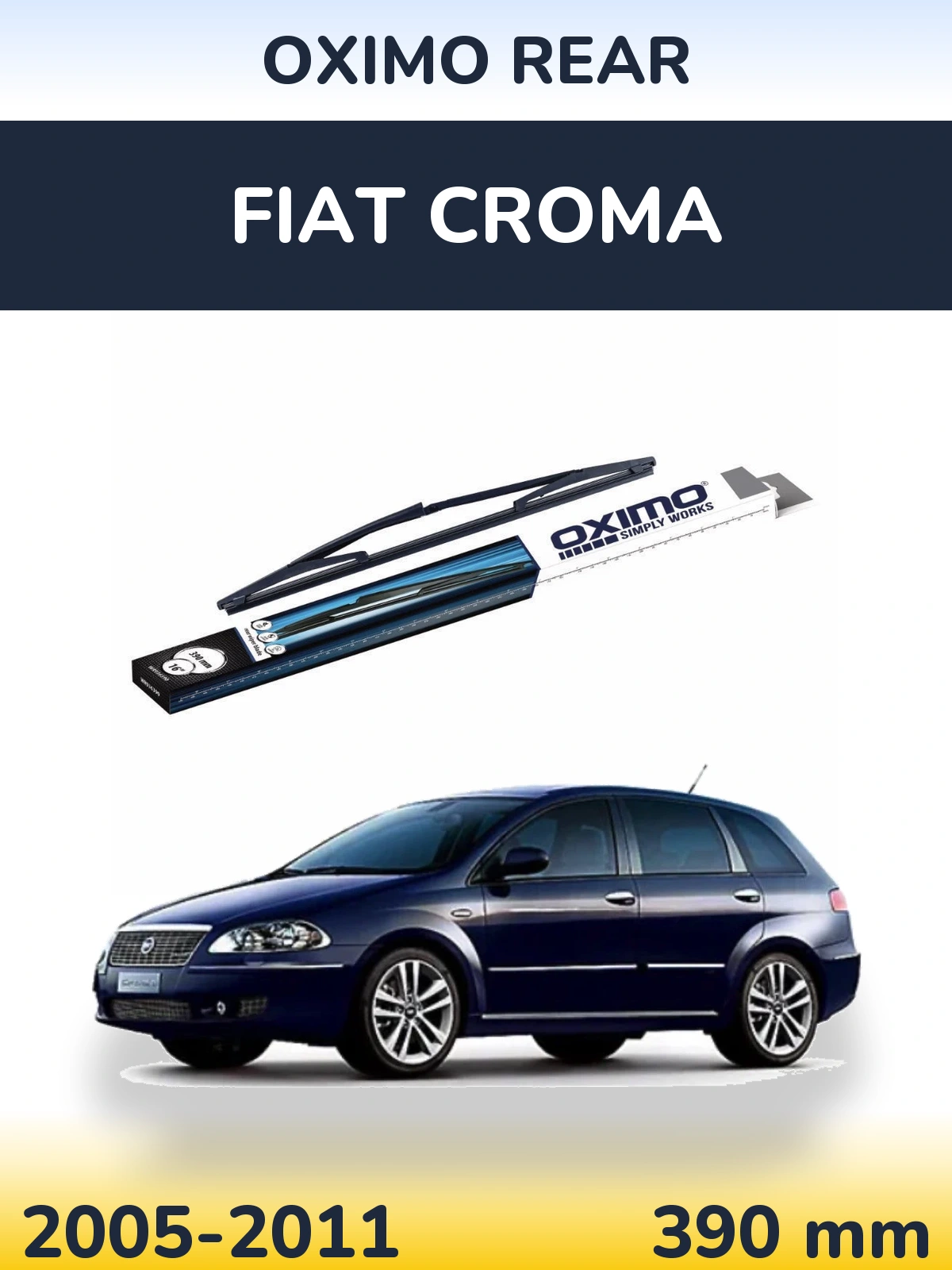 Tylna wycieraczka Oximo Rear 390 mm do Fiat Croma 2005-2011