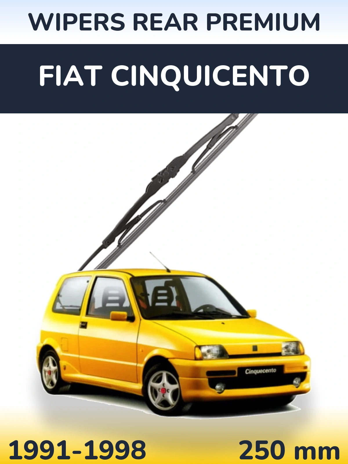 Задний дворник WIPERS REAR PREMIUM 250 мм для Fiat Cinquicento 1991-1998