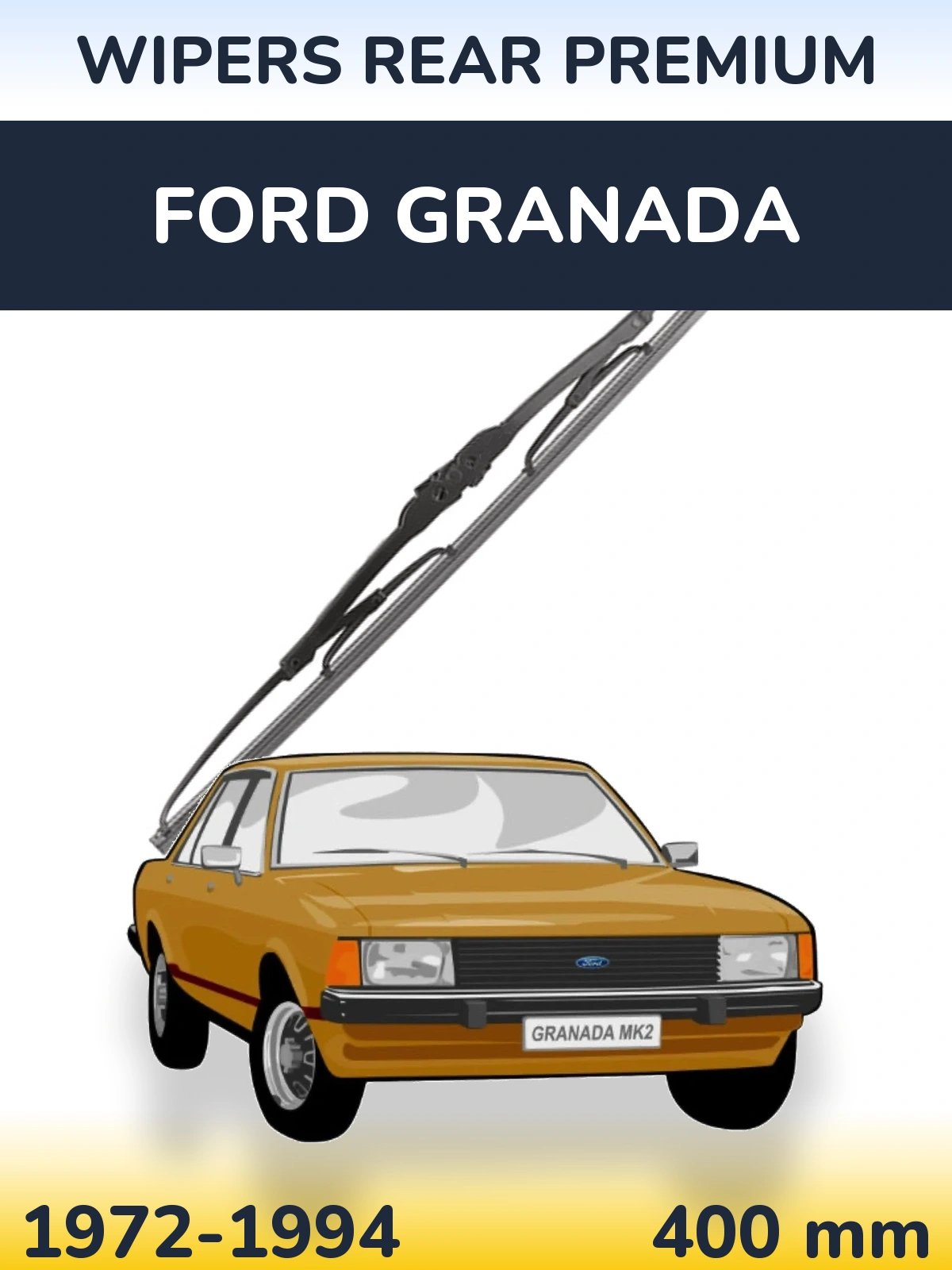 Tylna wycieraczka WIPERS REAR PREMIUM 400 mm do Ford Granada 1972-1994