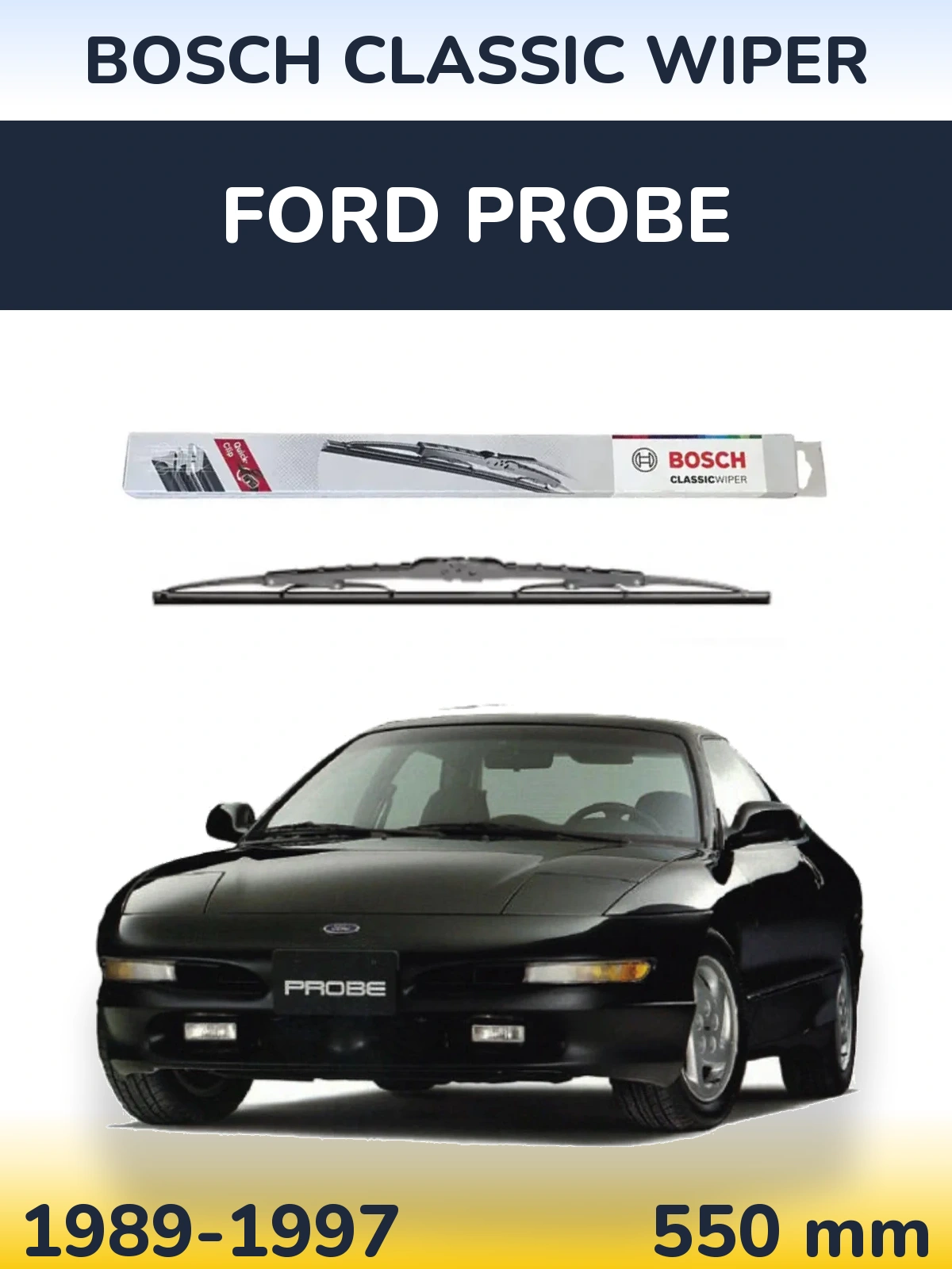 Задний дворник BOSCH Classic Wiper 550 мм для Ford Probe 1989-1997