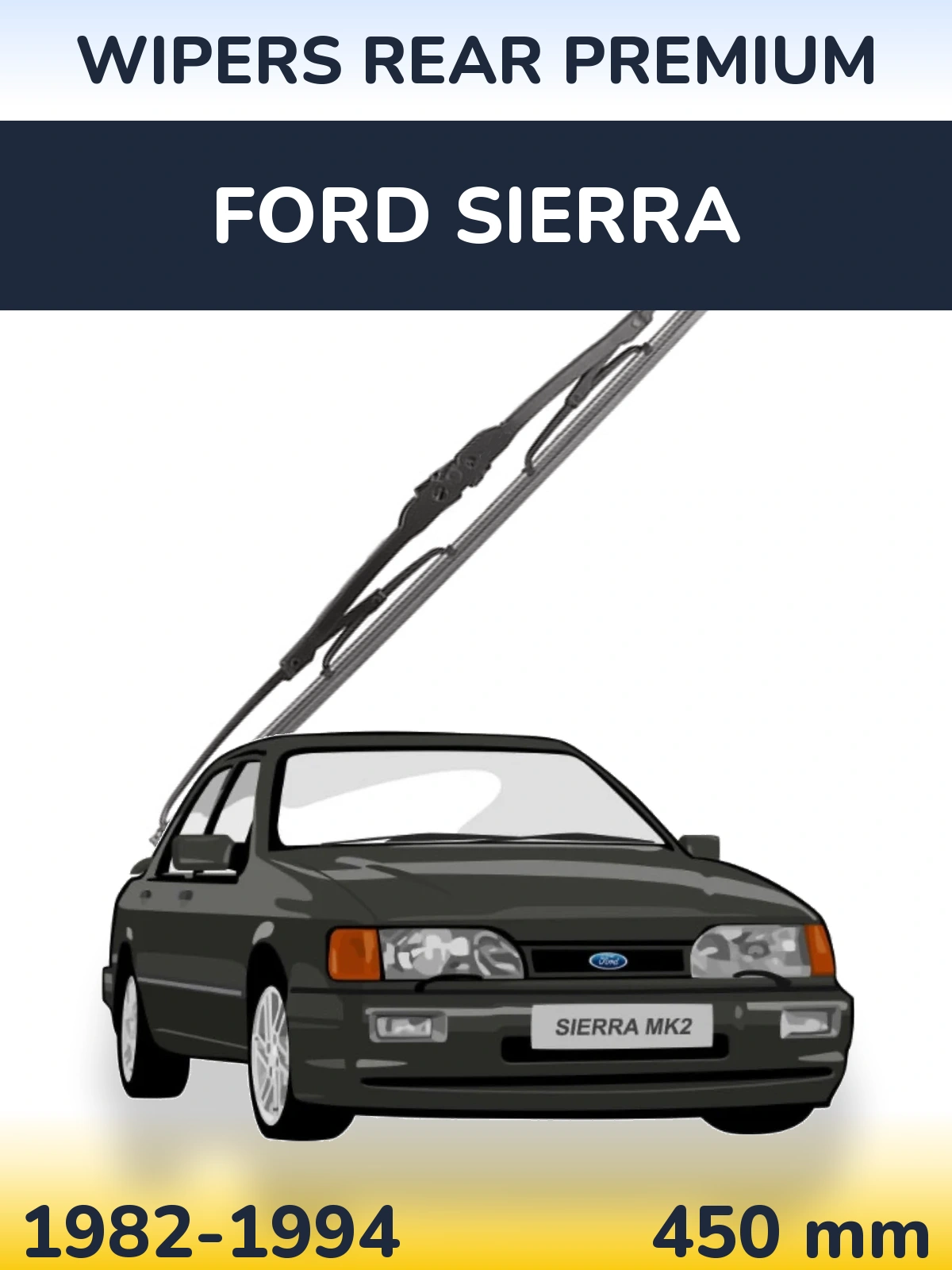 Задня щітка WIPERS REAR PREMIUM 450 мм для Ford Sierra 1982-1994