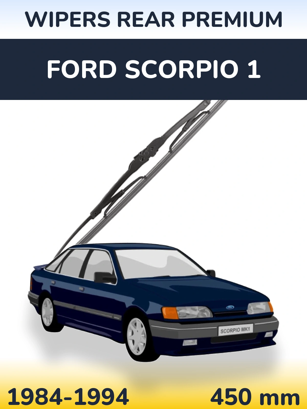 Задний дворник WIPERS REAR PREMIUM 450 мм для Ford Scorpio 1 1984-1994