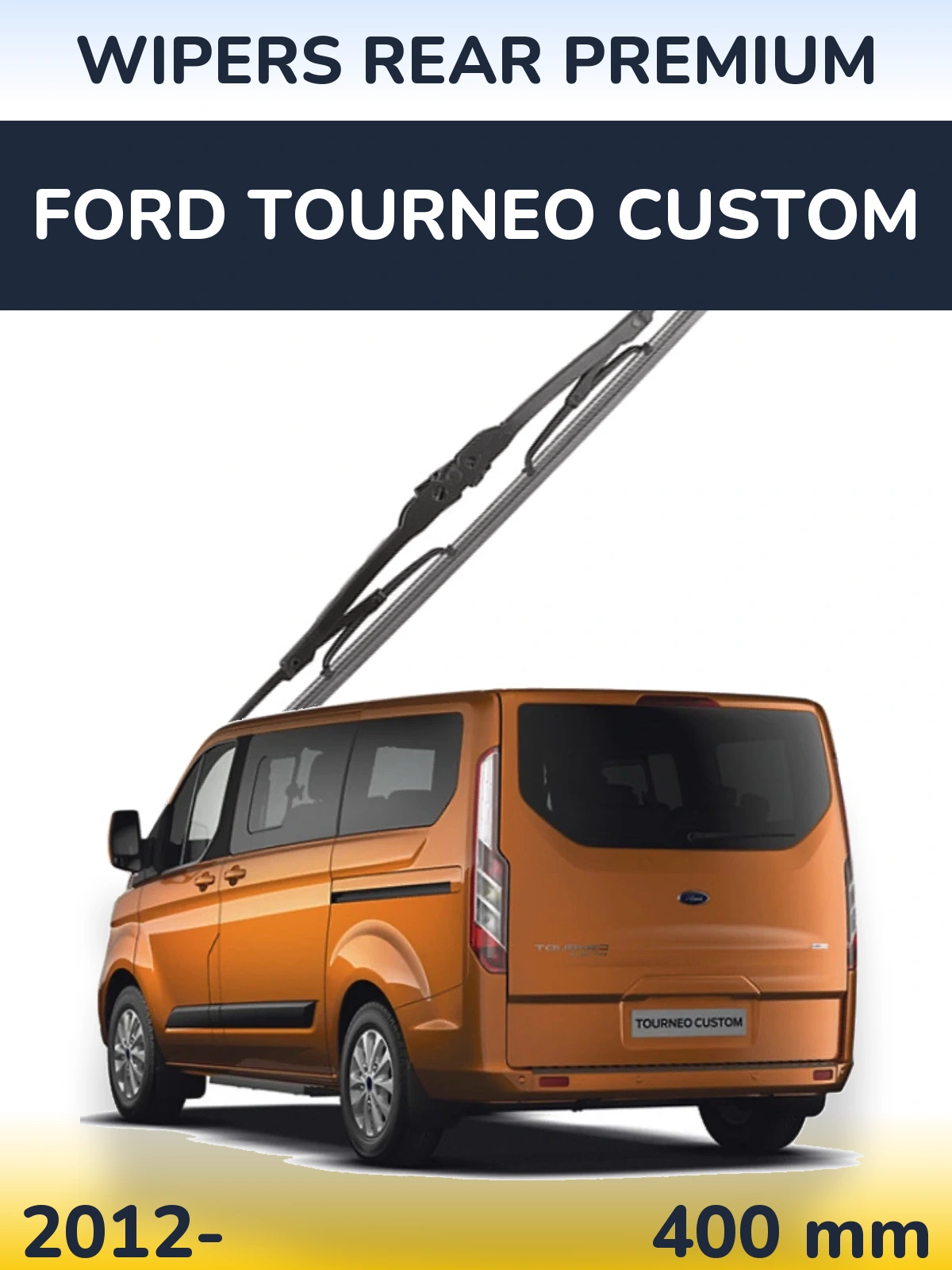 Задний дворник WIPERS REAR PREMIUM 400 мм для Ford Tourneo Custom 2012-2026