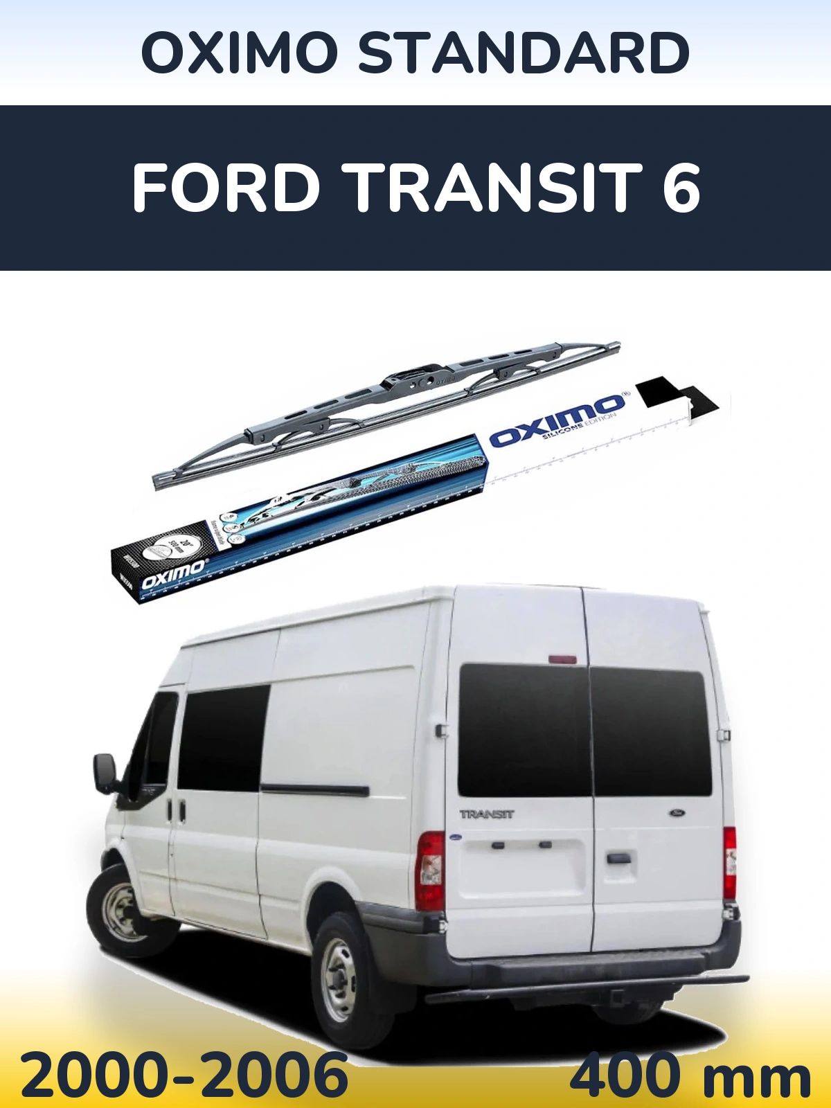 Tylna wycieraczka Oximo Standard 400 mm do Ford Transit 6 2000-2006