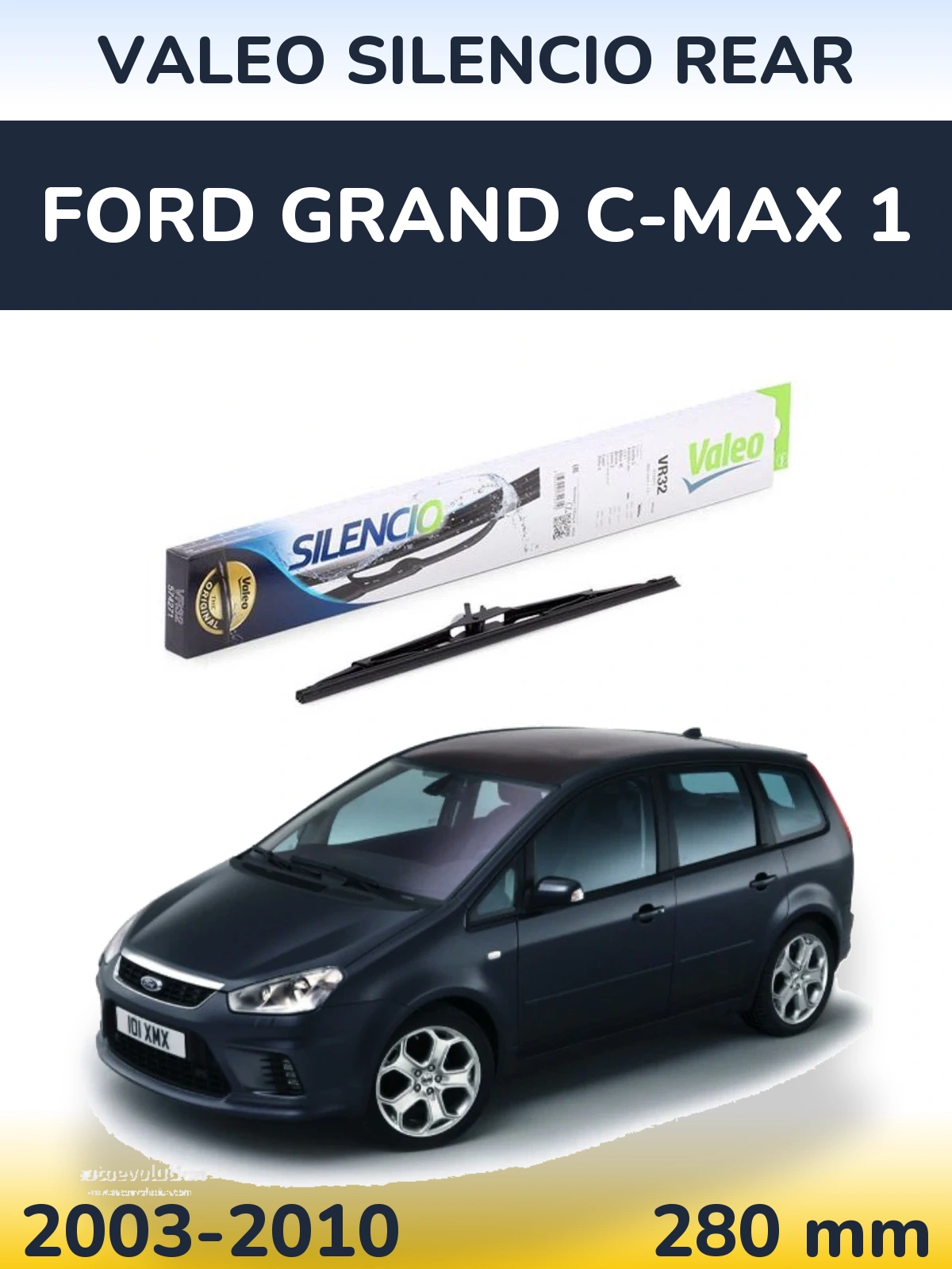 Tylna wycieraczka Valeo Silencio Rear 280 mm do Ford Grand C-MAX 1 2003-2010
