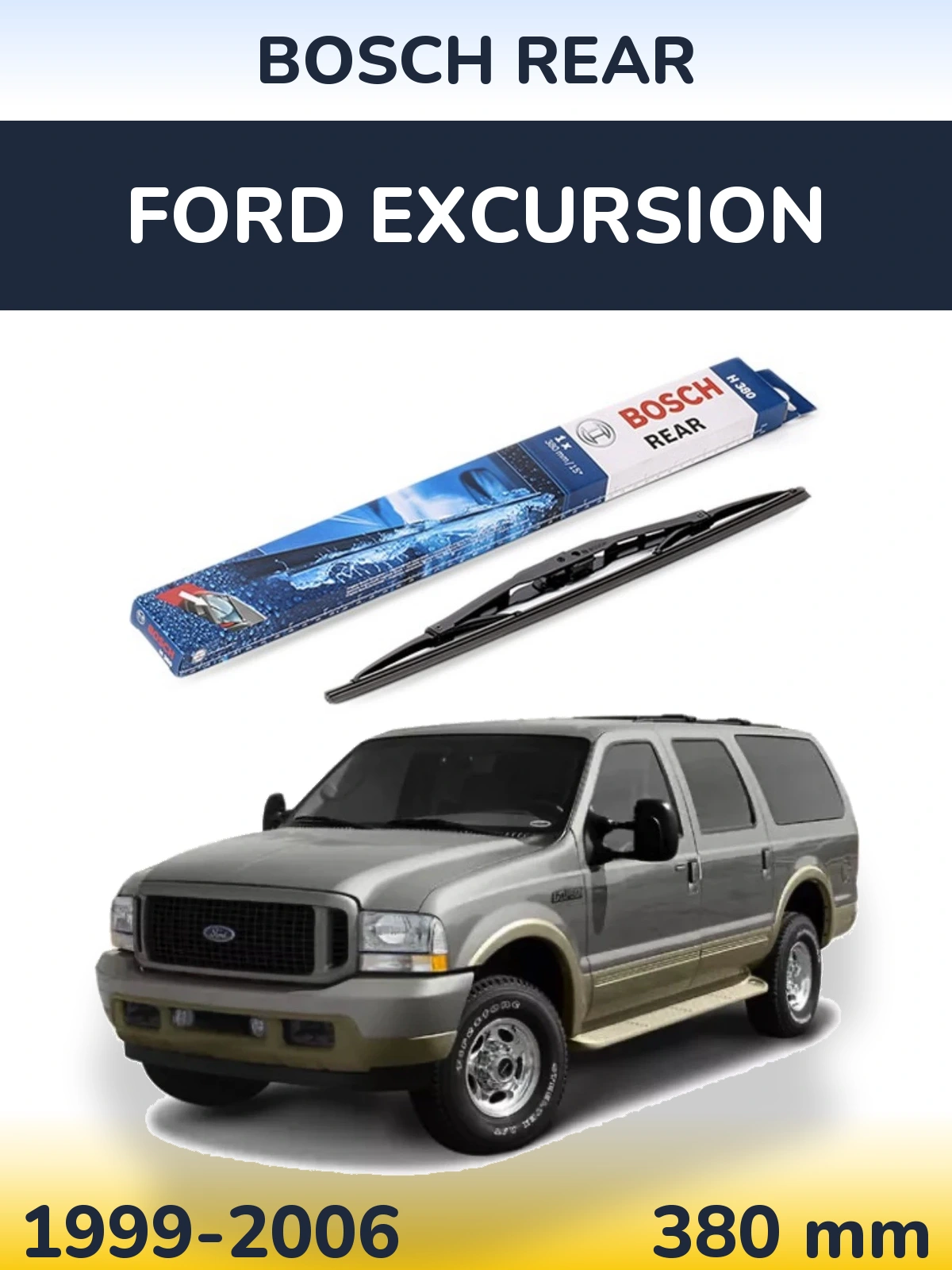Задний дворник BOSCH Rear 380 мм для Ford Excursion 1999-2006