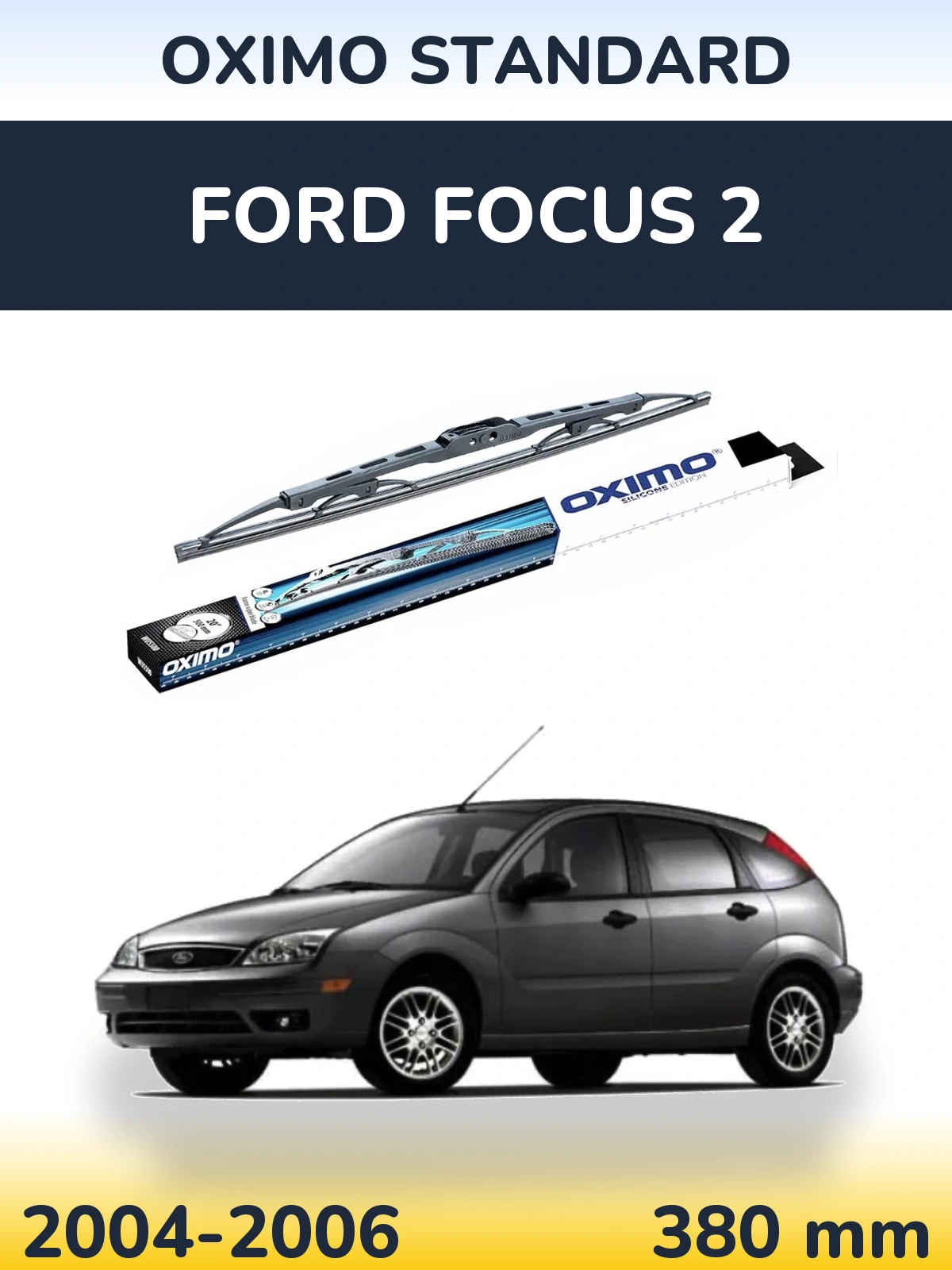 Rear wiper blade Oximo Standard 375 mm for Ford Focus 2 2004-2006