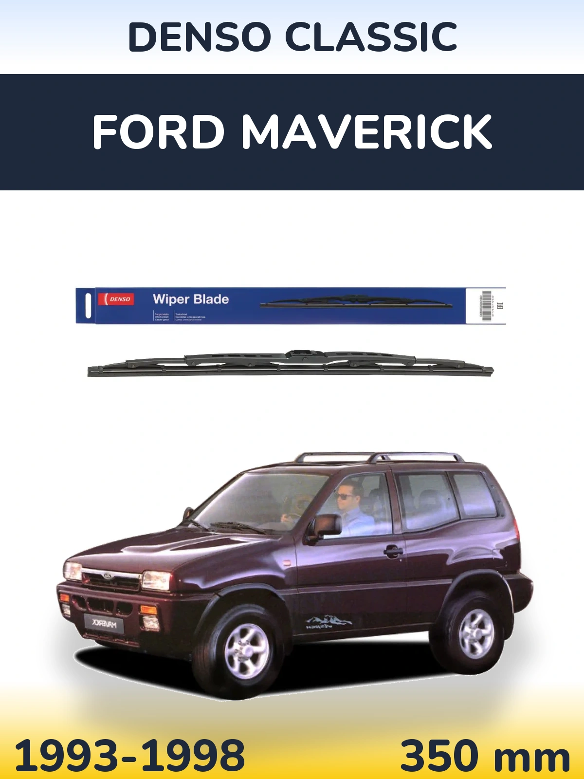 Tylna wycieraczka Denso Classic 350 mm do Ford Maverick 1993-1998