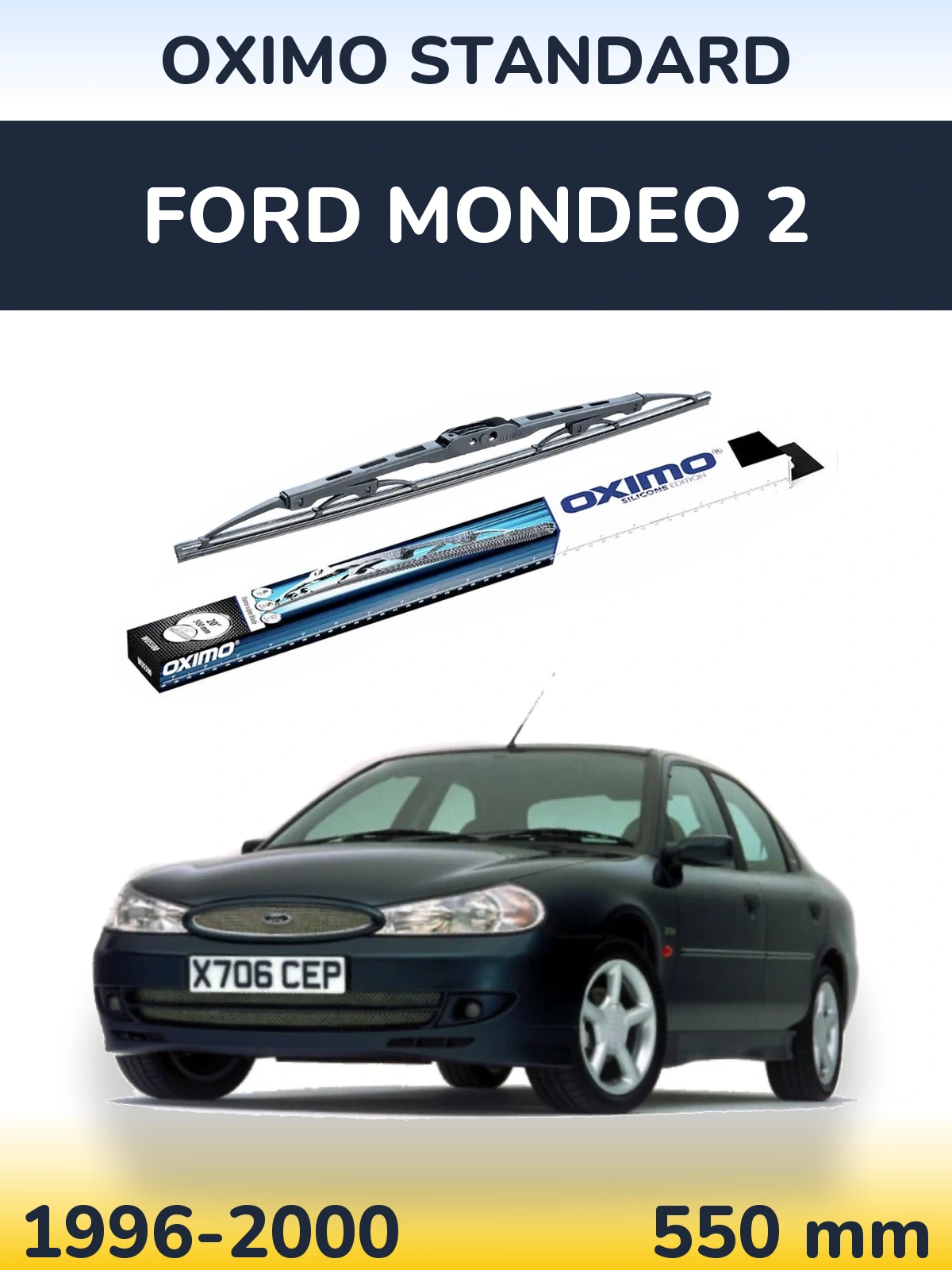 Rear wiper blade Oximo Standard 550 mm for Ford Mondeo 2 1996-2000