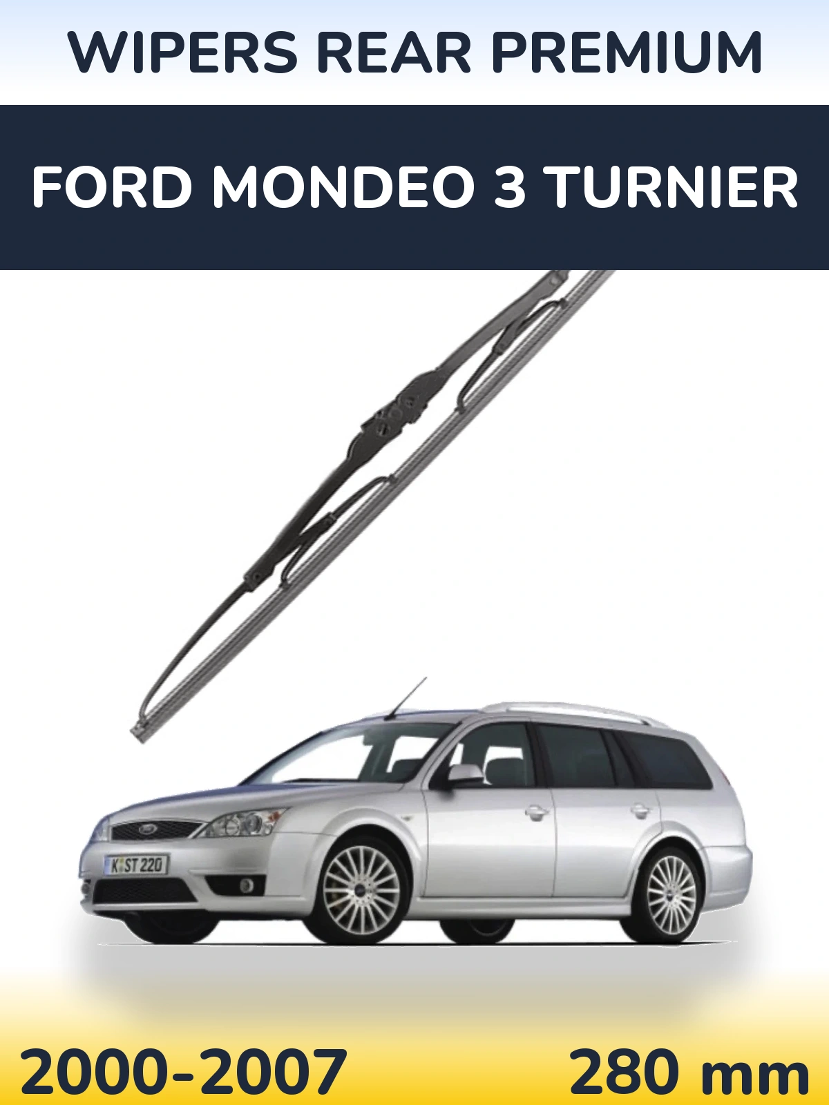 Tylna wycieraczka WIPERS REAR PREMIUM 280 mm do Ford Mondeo 3 Turnier 2000-2007